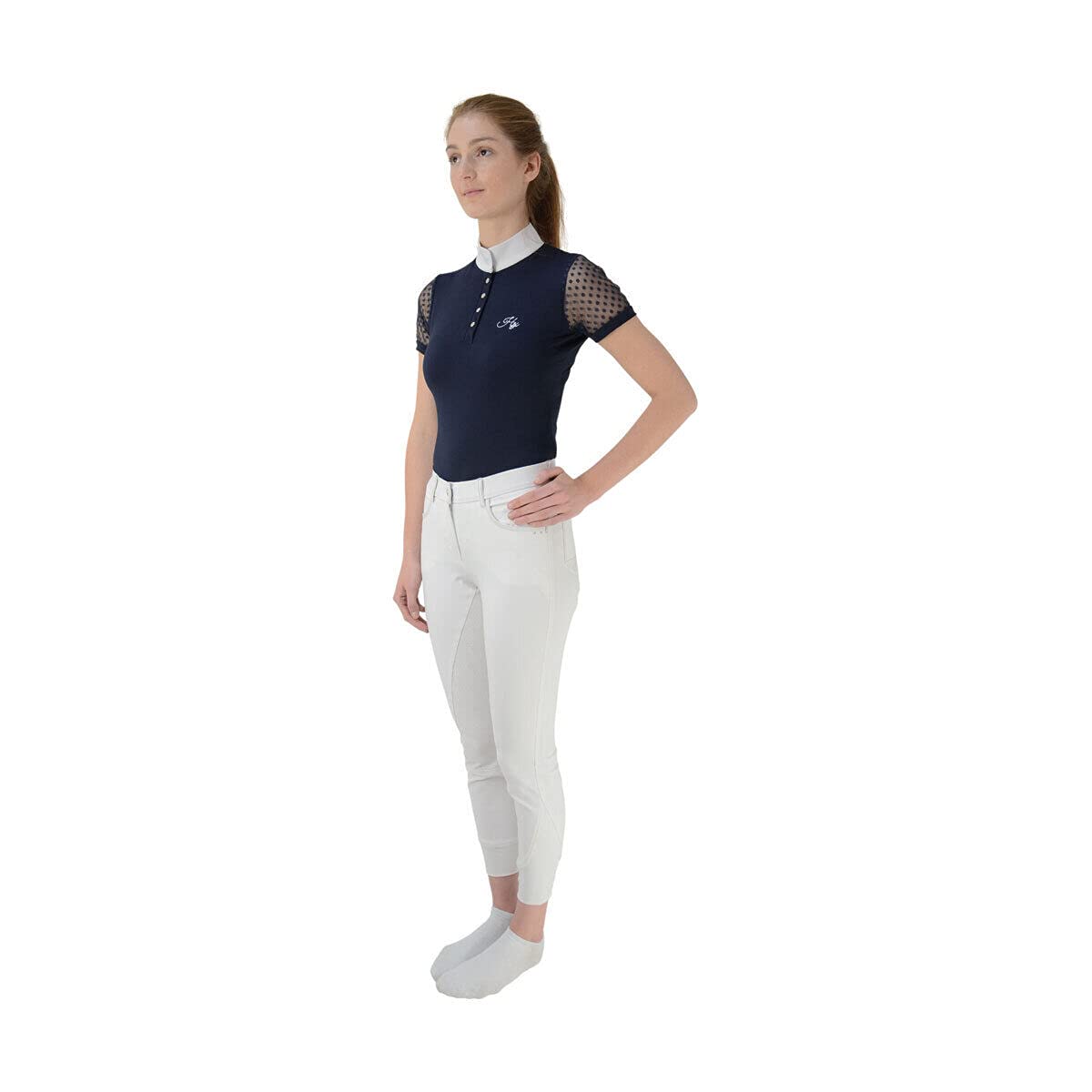 Lydia Women's Elegant Show Shirt - Stylish Blouse for Equestrian Events, Rodeo & Western Fashion | Perfect for Horse Riding, Competitions & Country Outfits