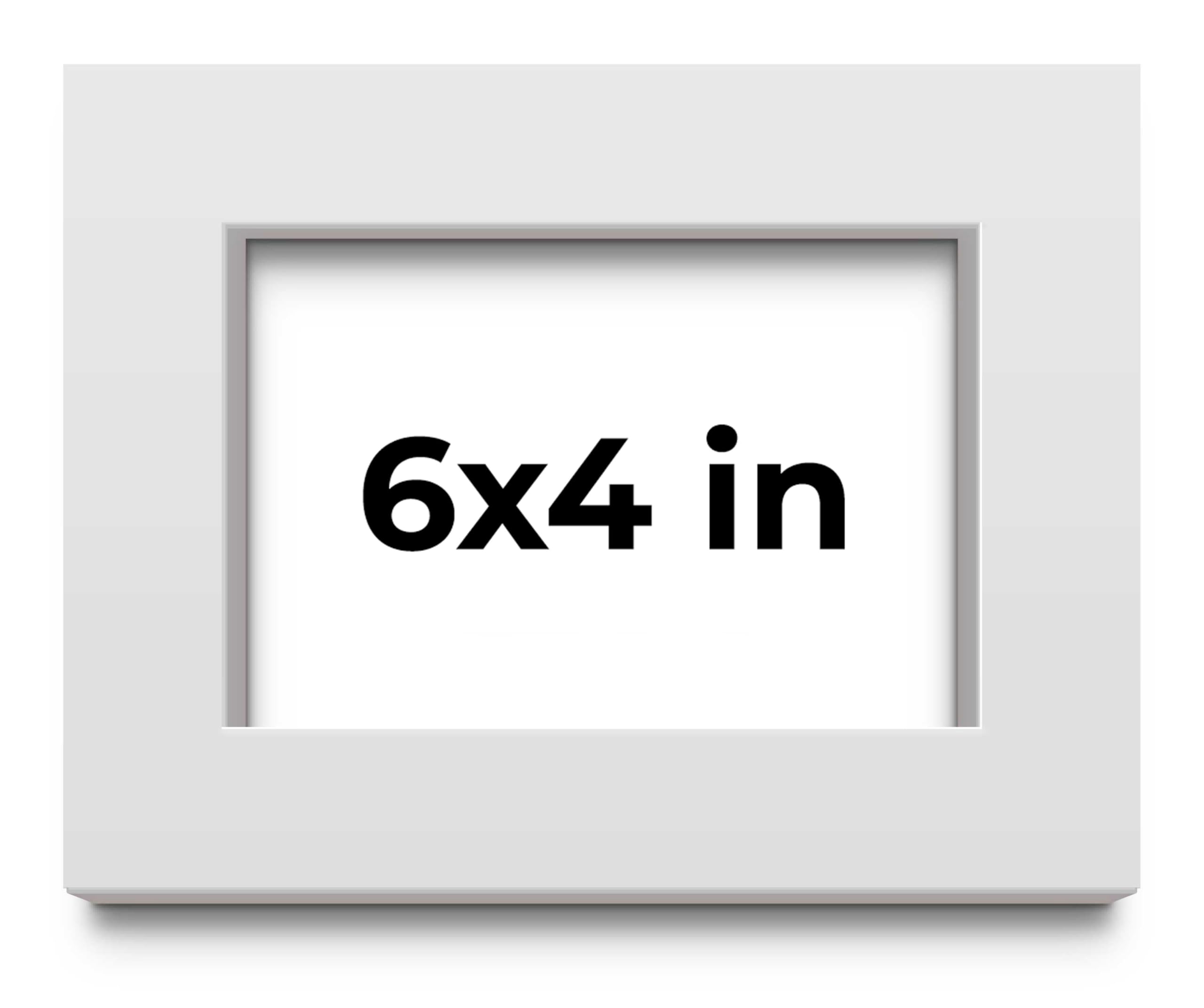 6x4 Inch White Shadow Box Display Frame - 2 Inch Rabbet Depth, 1.25 Inch Moulding Width with Shatter-Resistant Acrylic Plexiglass & Foam Board Backing - Perfect for Memorabilia, Jewelry Display, and Home Decor - Includes Hanging Hardware