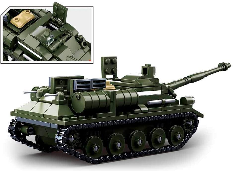 Sluban WW2 SU-85 Tank Destroyer Building Set - 347 Pieces M38 B0687 Military Model Kit for Collectors & History Enthusiasts - Perfect for Display, Gifts & WWII Battle Reenactments