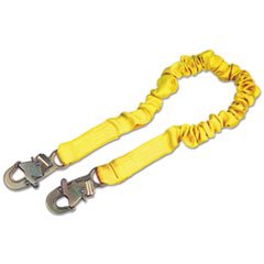 ShockWave2 Shock-Absorbing Safety Lanyard - 900 lb Arresting Force Fall Protection for Construction, Roofing & Industrial Work