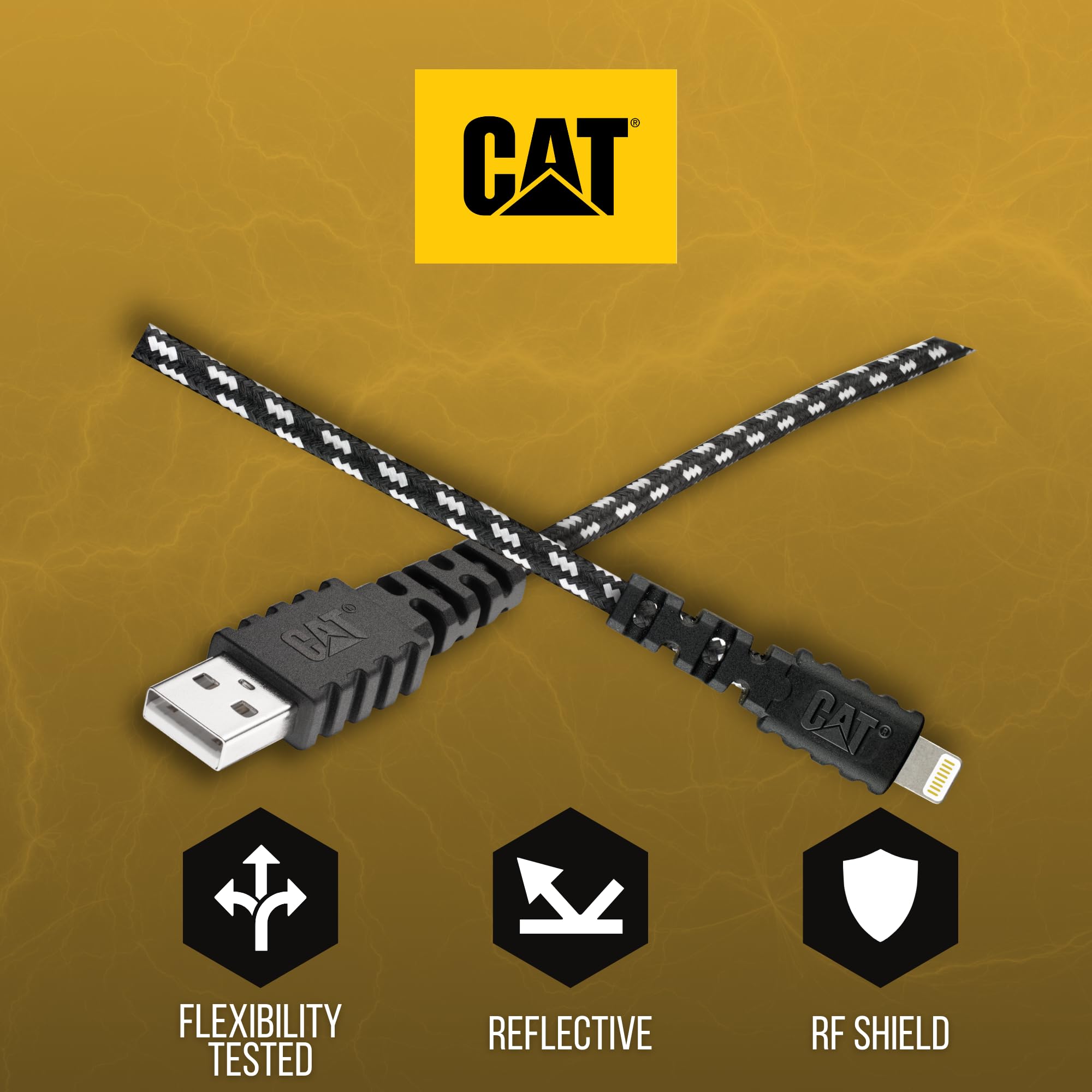 CAT CHARGER CABLE - 10ft MFi Certified Lightning Cable for iPhone & iPad | Fast Charging, Ultra Durable USB-A to Lightning Cable | Perfect for Home, Office & Travel Use