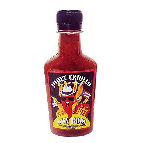 Pique Criollo Don Bori Hot Sauce 7oz | Authentic Puerto Rican Handcrafted Hot Sauce | Extra Spicy Flavor | Perfect for Tacos, Wings & Grilled Meats