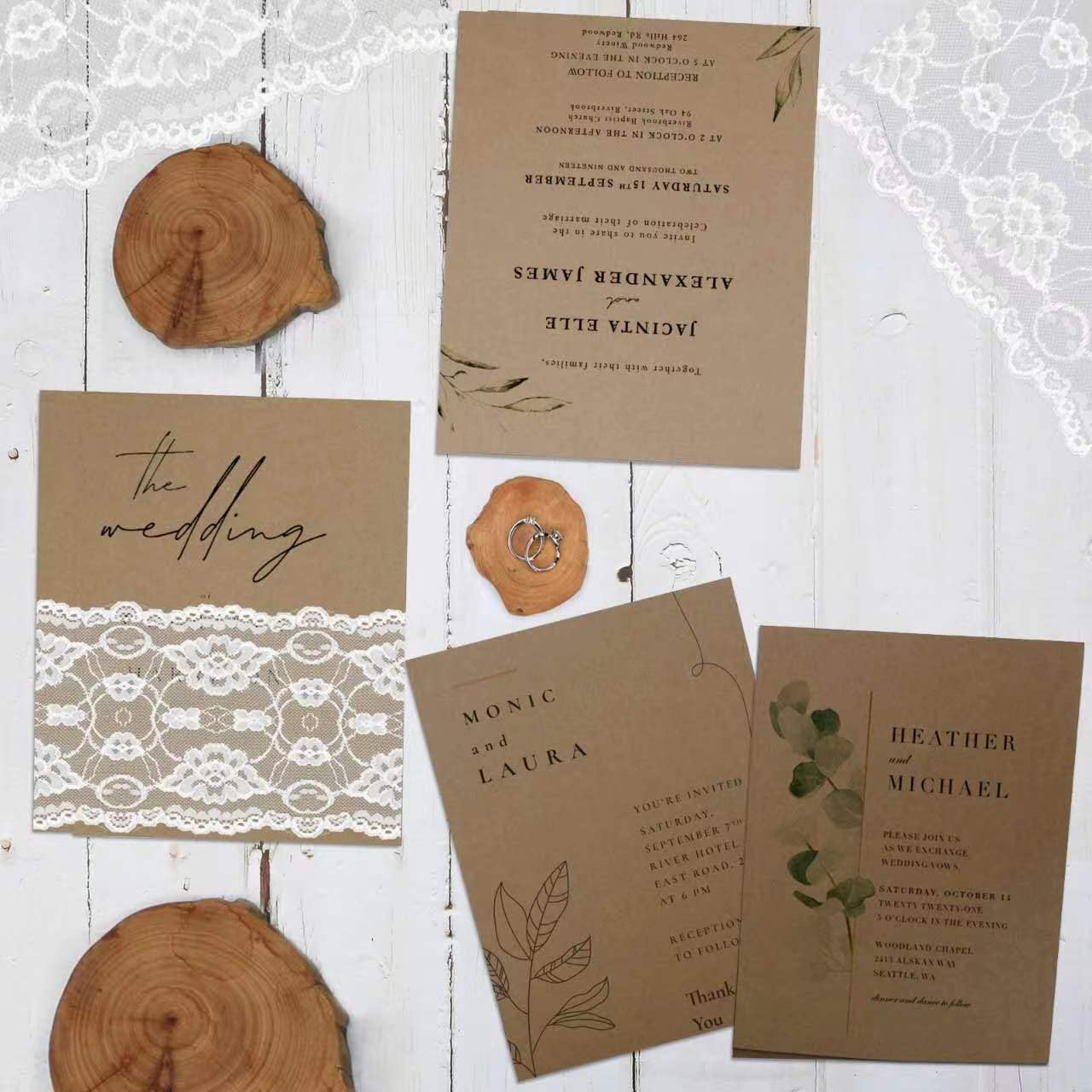 Goefun 100 Sheets Kraft Brown Cardstock Paper 8.5 x 11 Inches - 80lb Heavy Duty Printer Paper for Invitations, Menus, DIY Cards, Scrapbooking & Craft Projects - Perfect for Wedding Stationery, Gift Wrapping & Home Decor