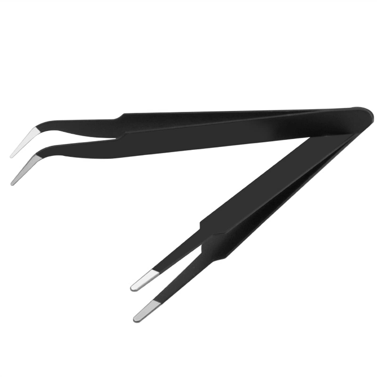 6-Piece Thin Tweezers Set for Nail Art, Rhinestones & Eyelash Extension - Precise DIY Picking Tool for Gel Polish, Gem Decor & False Lashes Application - Perfect for Salon, Home Manicure & Beauty Professionals