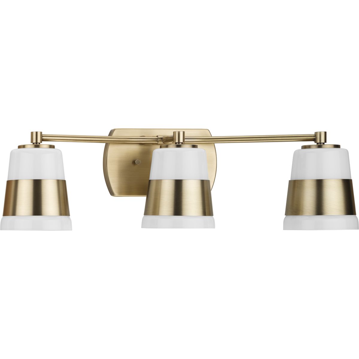 Haven Collection 3-Light Opal Glass Bathroom Vanity Light Fixture - Perfect for Modern Bathrooms, Powder Rooms & Spa-Like Retreats