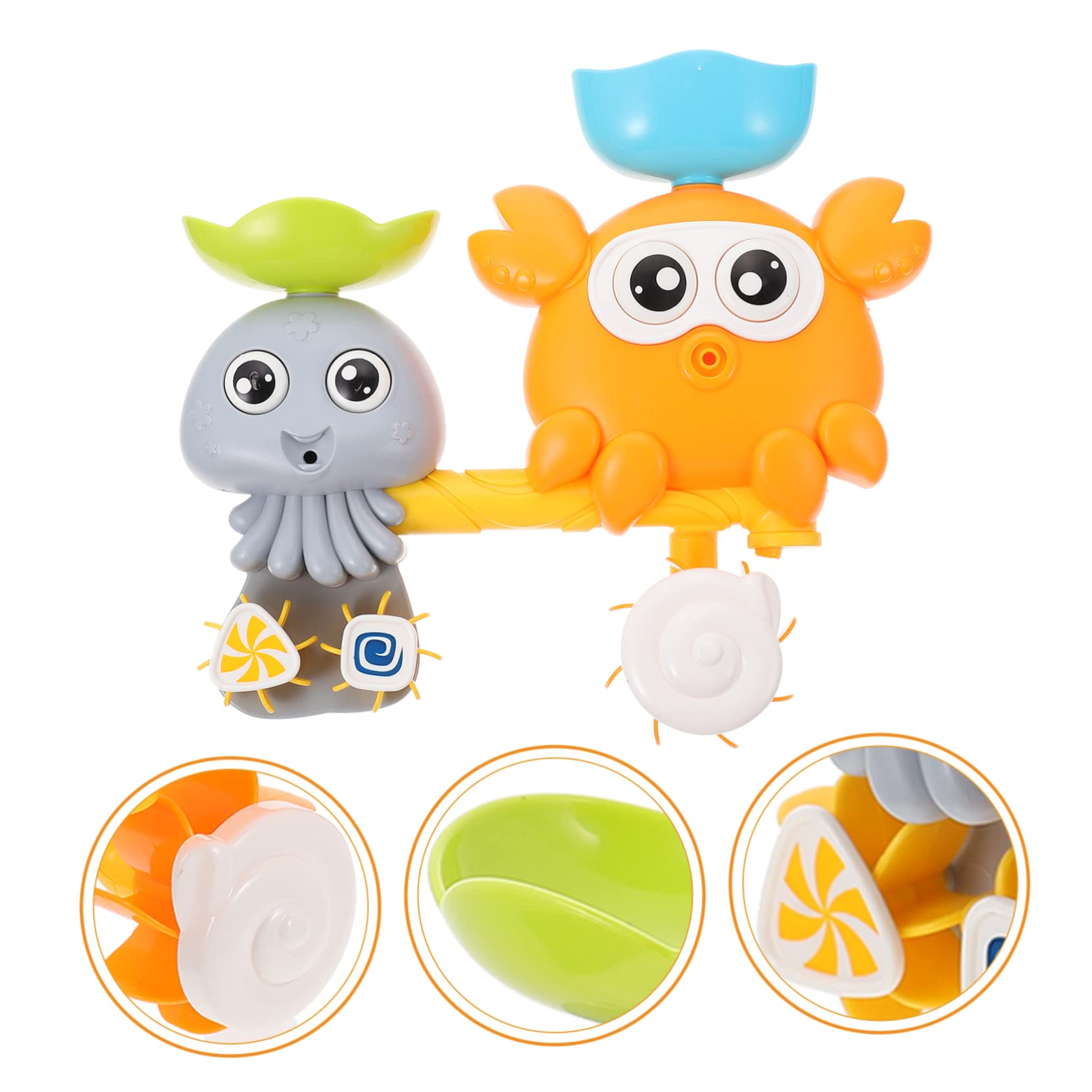 FAVOMOTO 2-Pack Water Toys for Kids - Fun Bathtub & Pool Floating Toys for Toddlers, Bath Time & Swimming Pool Playtime | Durable ABS Material