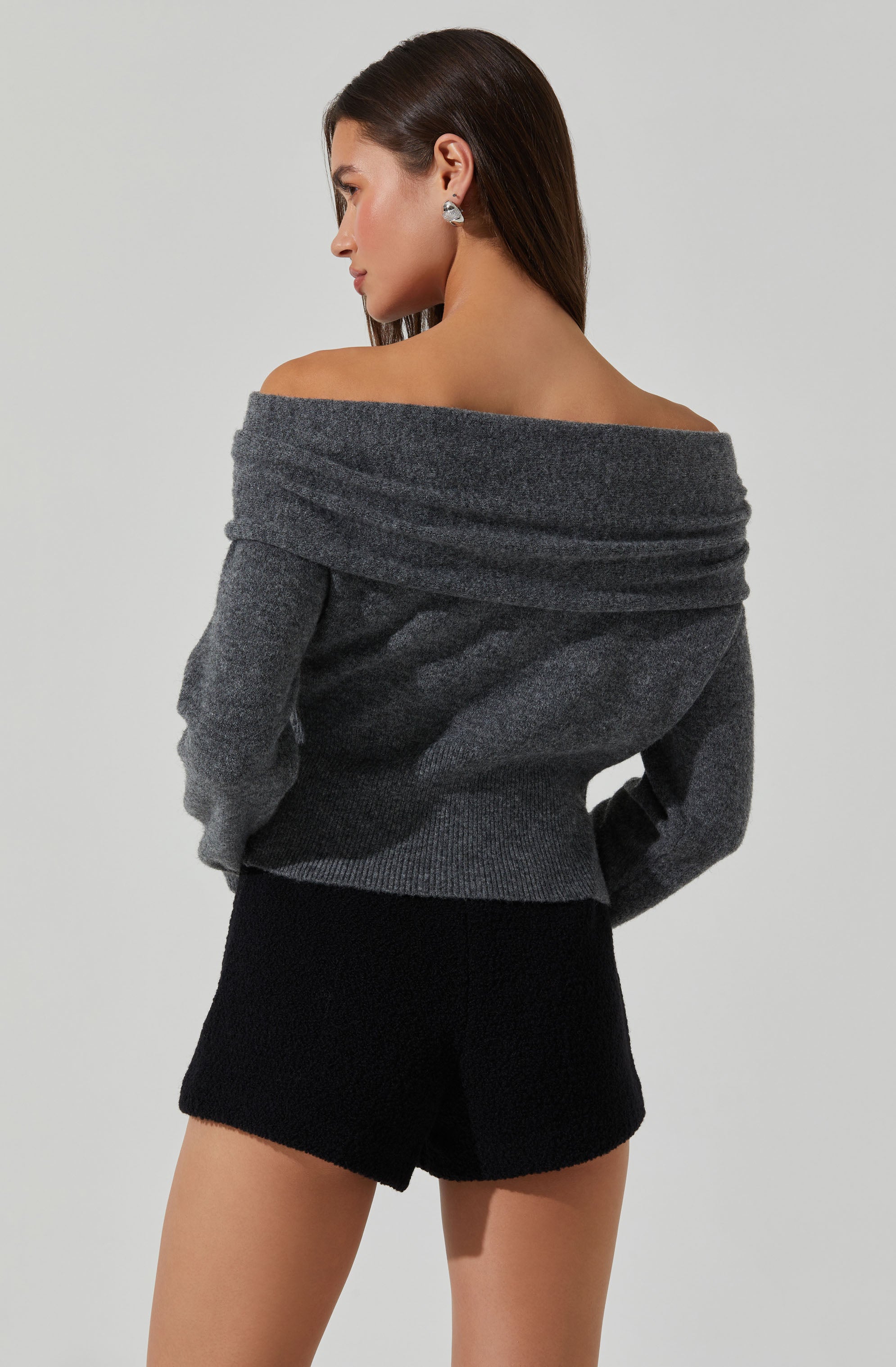 Wylie Off Shoulder Sweater for Women - Cozy Knit Pullover, Casual Loose Fit, Long Sleeve Winter Top | Perfect for Date Nights, Office Wear & Holiday Outfits