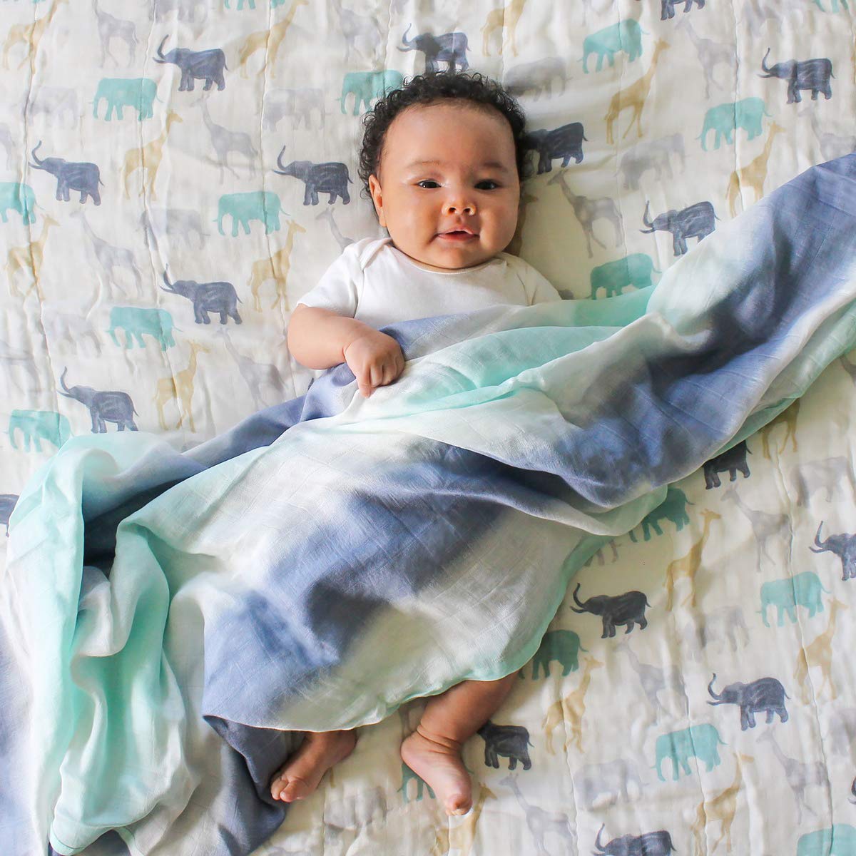 aden + anais Premium Silk Soft Swaddle Blanket Set - 3 Pack, Boutique Muslin Baby Blankets for Newborns & Infants, Breathable & Gentle for Boys & Girls, Perfect Baby Shower Gift & Nursery Essential - Expedition Collection