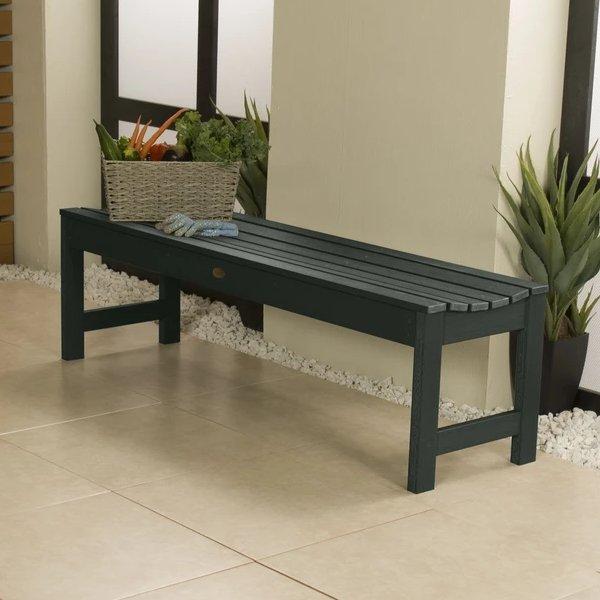 Lehigh Backless Synthetic Wood Picnic Bench - Durable Outdoor Dining Table for Patio, Garden & Park - Perfect for BBQs, Camping & Family Gatherings