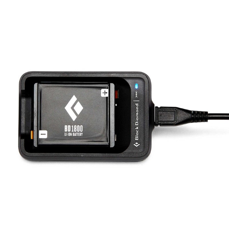 Black Diamond BD 1800 Rechargeable Battery & Fast Charger - Perfect for Camping, Hiking, and Outdoor Adventures