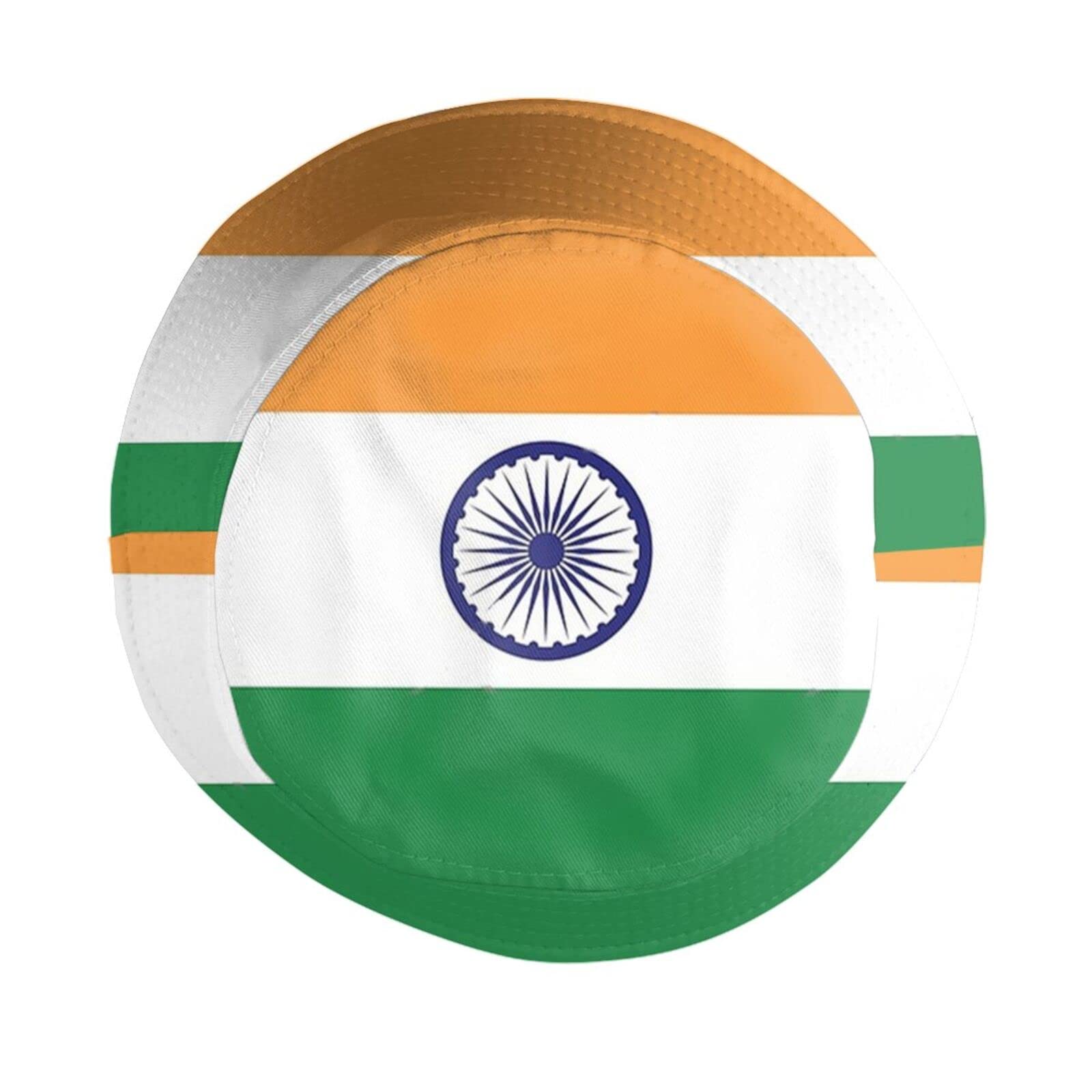 India Flag Bucket Hat - UPF 50+ Sun Protection, Packable & Wide Brim Summer Hat for Men & Women - Perfect for Outdoor Travel, Beach, Fishing & Patriotic Events