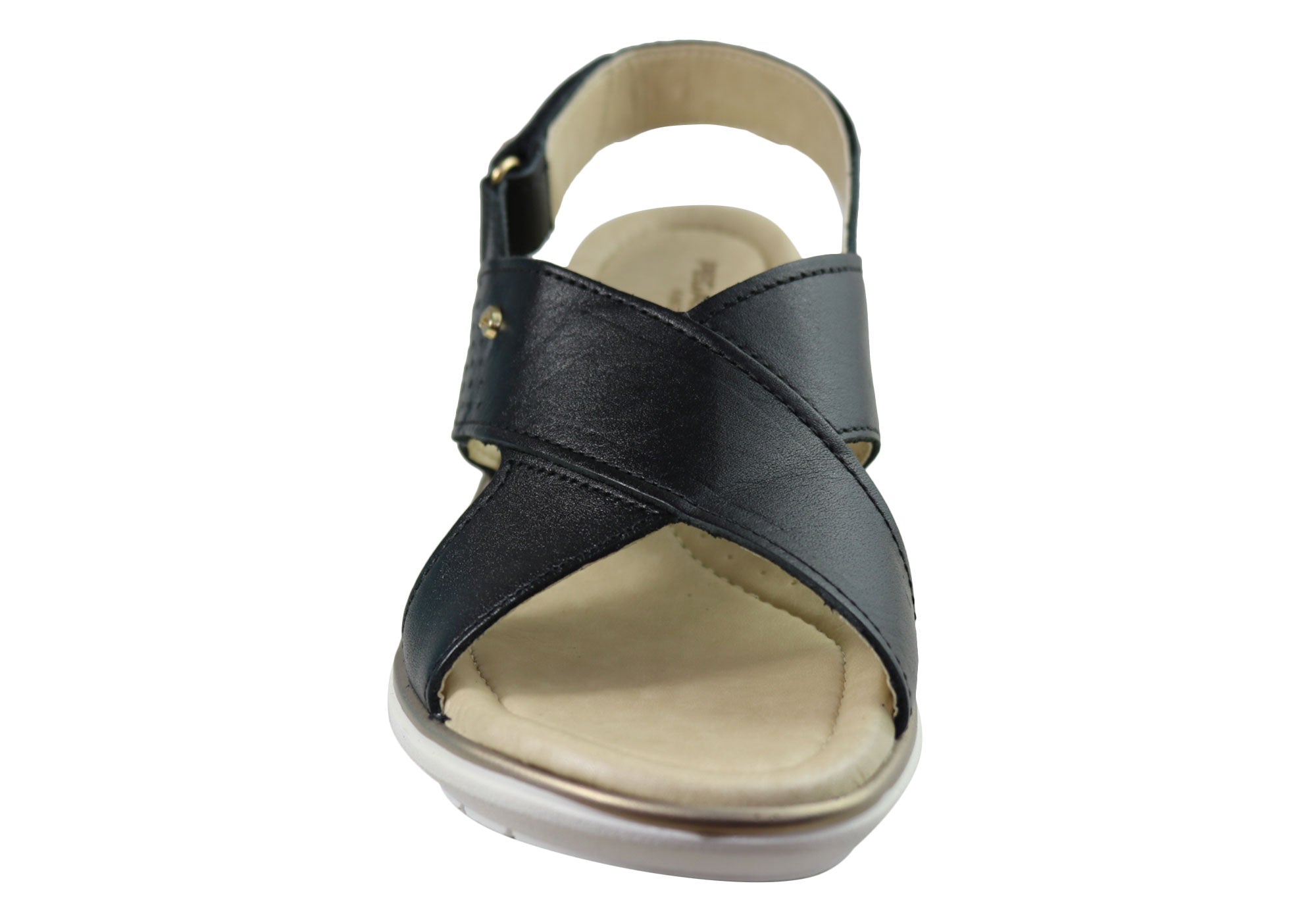 Pegada Paros Women's Comfortable Leather Sandals - Handmade in Brazil - Perfect for Beach, Vacation & Summer Outfits