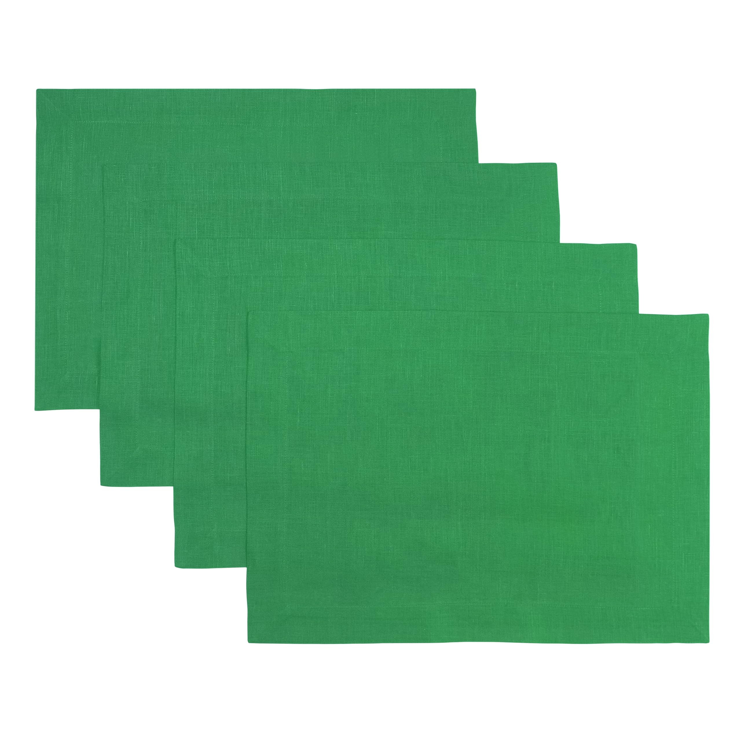 D'Moksha Homes 100% Pure Linen Placemats Set of 4 - 14