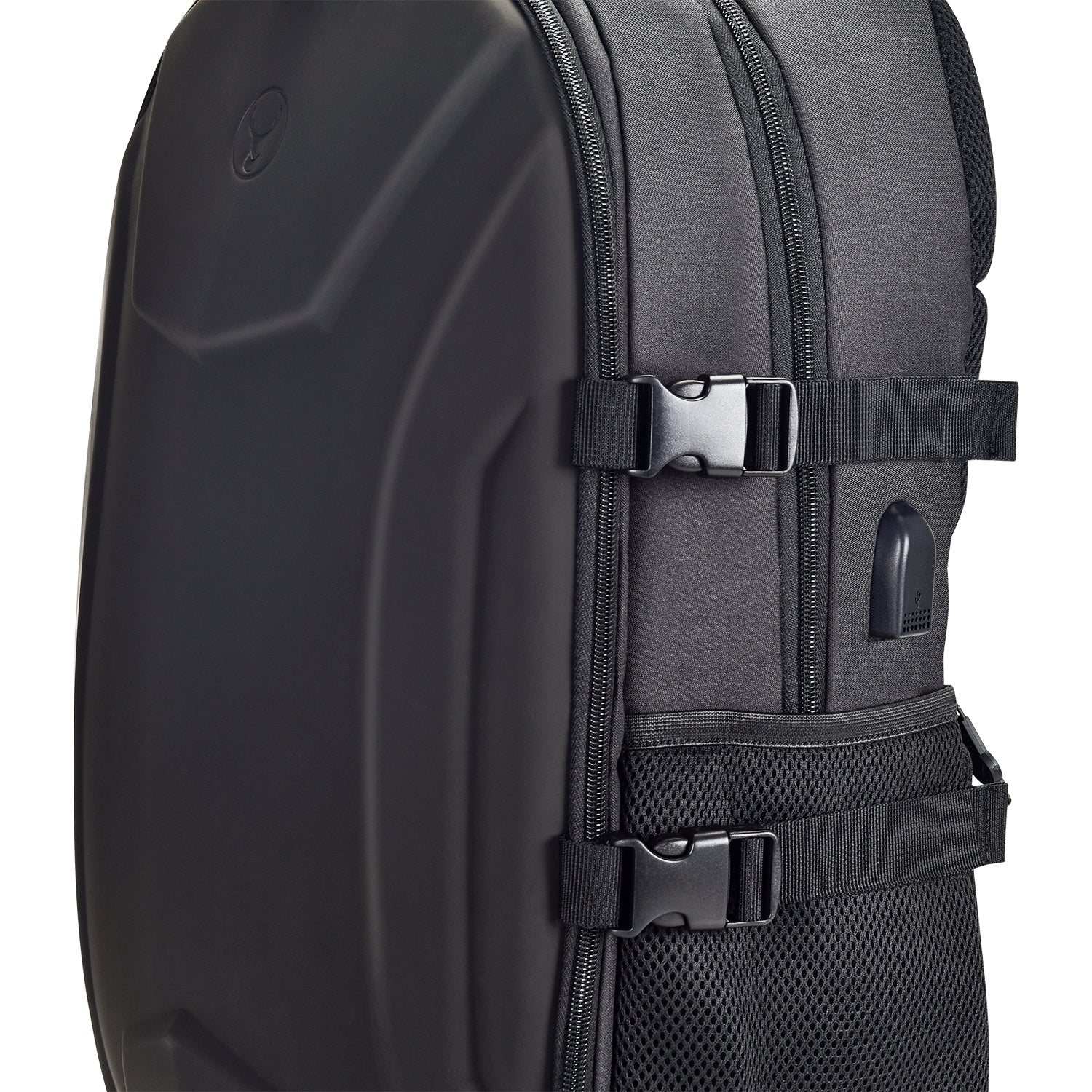 Bonelk Durable 15” 16” Laptop Backpack for Men & Women - Waterproof Travel Backpack with USB Charging Port, Anti-Theft Design - Perfect for Work, School, College & Business Trips (Black)
