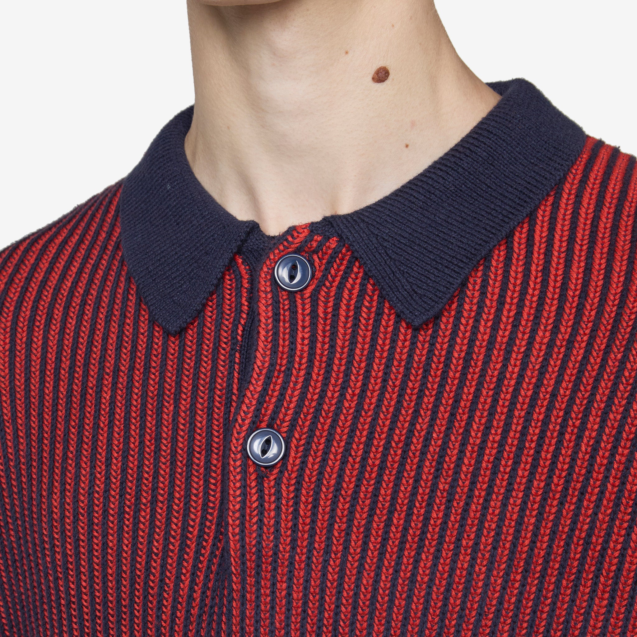 Men's Fisherman Polo Shirt in Navy & Red | Comfortable & Stylish Casual Wear for Outdoor Activities & Fishing
