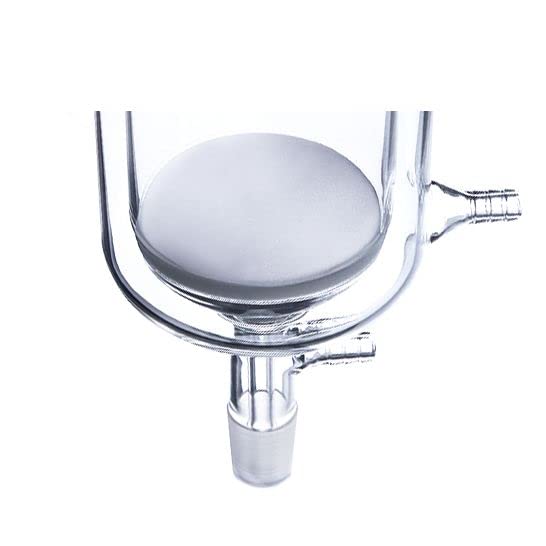 EEN1000 1000mL Medium Frit Glass Buchner Funnel with 24/40 Joint & Vacuum Hose Connection - Lab Filtration Equipment for Chemistry Experiments, Essential for Vacuum Distillation & Solvent Recovery