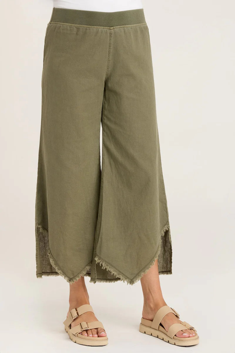 Astri Pants - Kombu Pigment Dye Casual Trousers for Women | Comfortable & Stylish | Perfect for Everyday Wear, Office & Outings