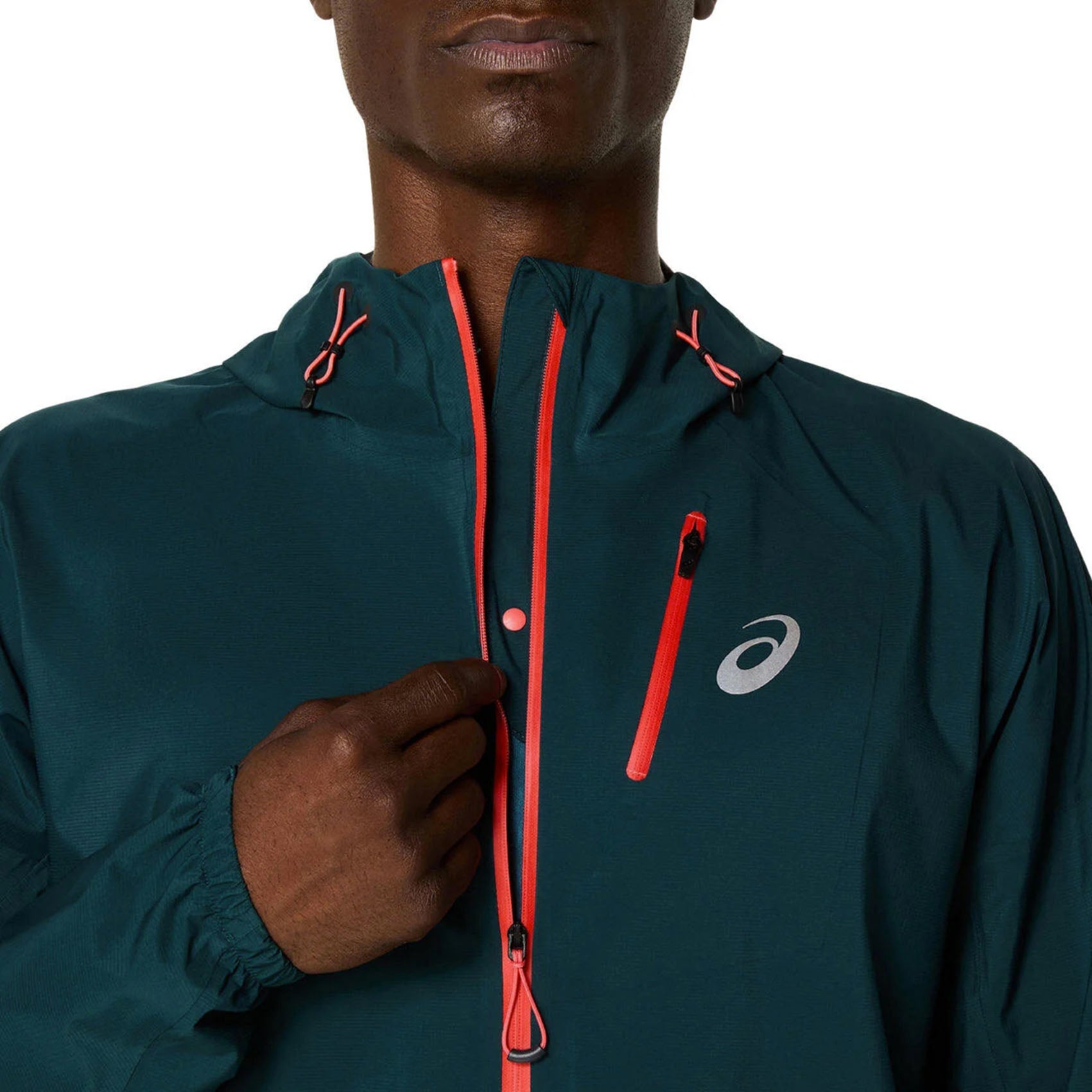 ASICS Fujitrail Elite Waterproof Running Jacket for Men - Lightweight Breathable Trail Running Shell for Hiking & Outdoor Adventures