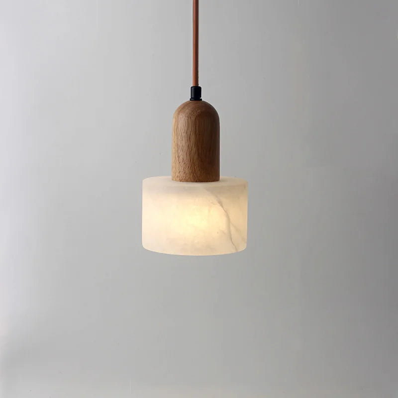 Serenity Modern Marble Pendant Light - Elegant Hanging Chandelier for Dining Room, Kitchen Island & Bedroom Decor