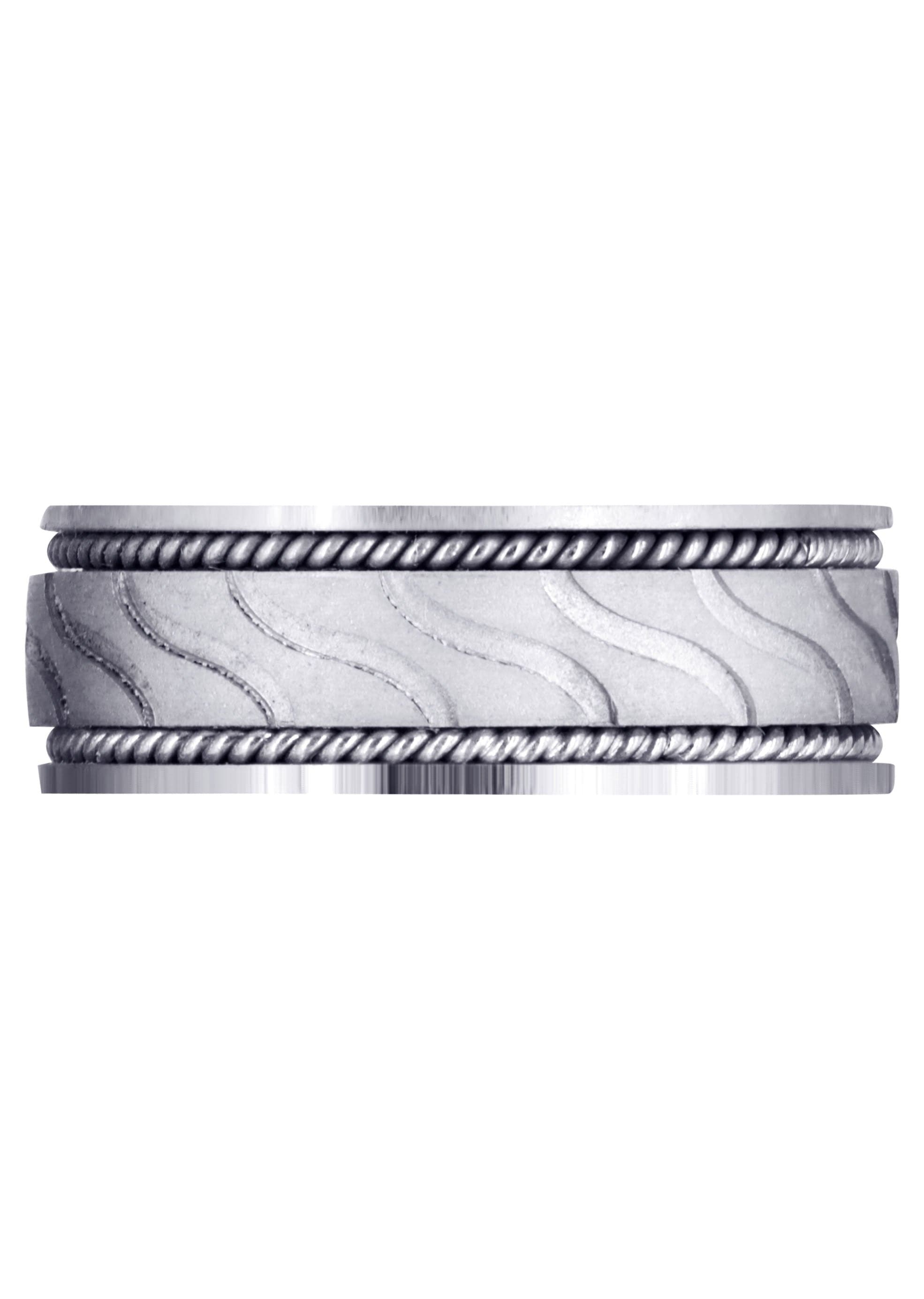 Contemporary Men's Wedding Band Ring - 8mm Comfort Fit, High Polish Finish, Ayden Style - Perfect for Weddings, Anniversaries & Everyday Wear