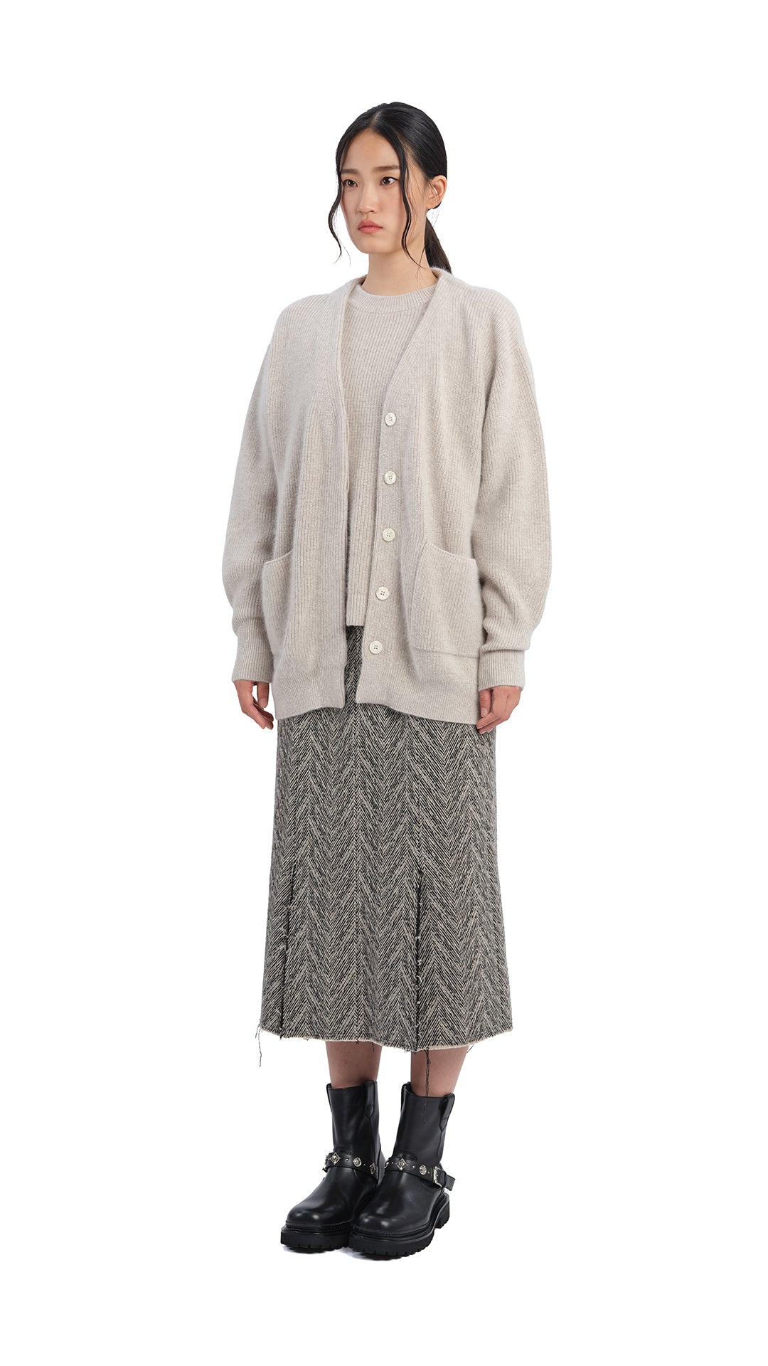 Stylish Fox Mix Cardigan for Women - Cozy Knit Sweater with Fox Print - Perfect for Fall, Winter & Casual Outfits