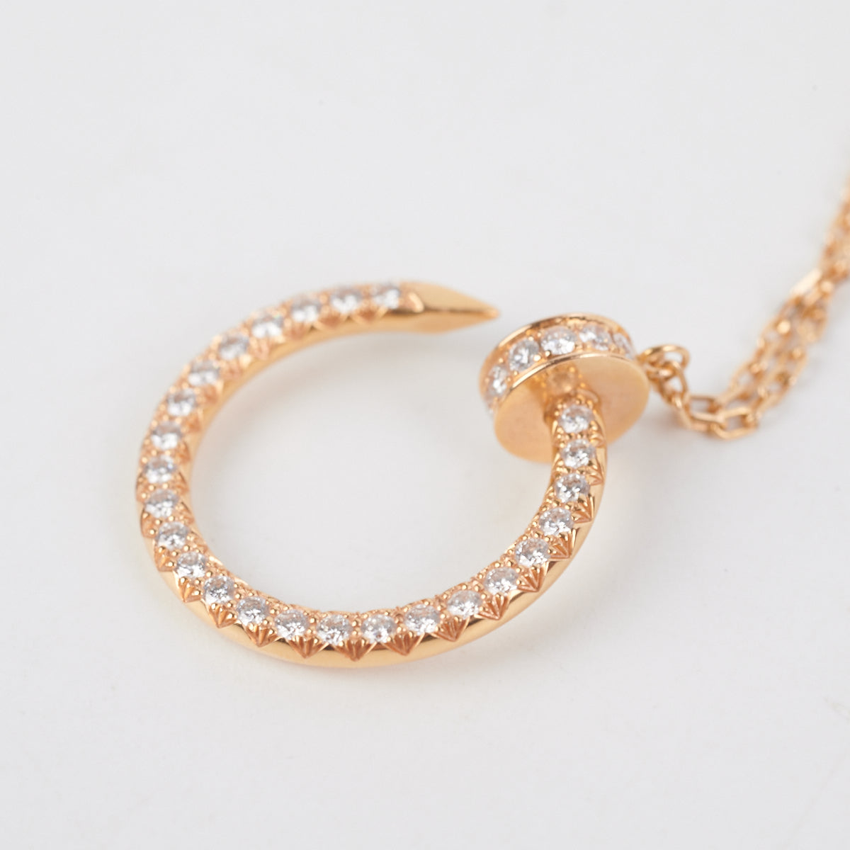 Cartier Juste Un Clou Diamond Necklace 18K Rose Gold 2019 Collection - Elegant Jewelry for Women, Perfect for Weddings, Anniversaries & Special Occasions