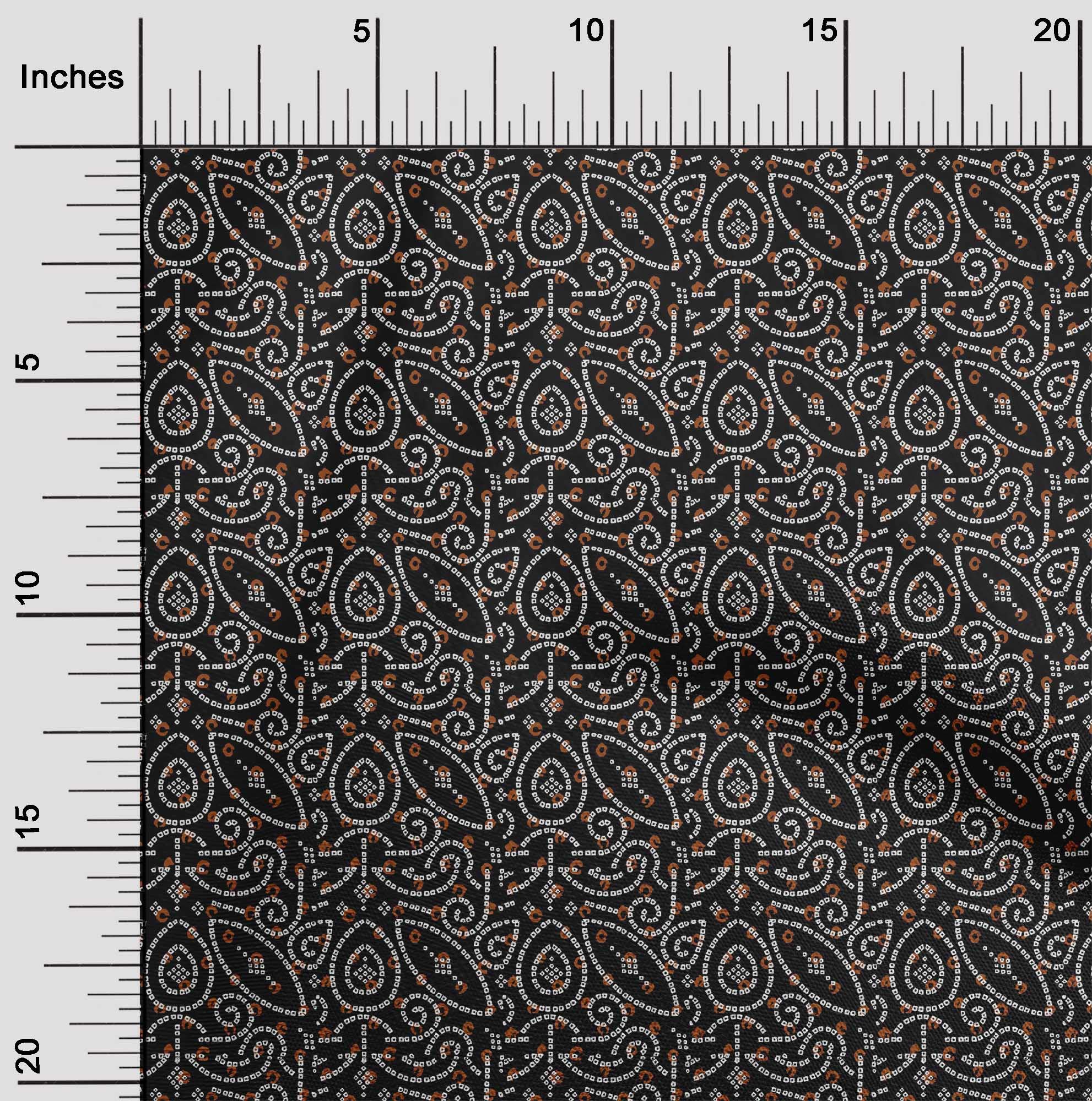 Premium 100% Cotton Jersey Black Bandhani Printed Fabric by The Yard - 58 Inch Wide for DIY Ethnic Clothing & Sewing Projects - Perfect for Dresses, Scarves, and Home Decor