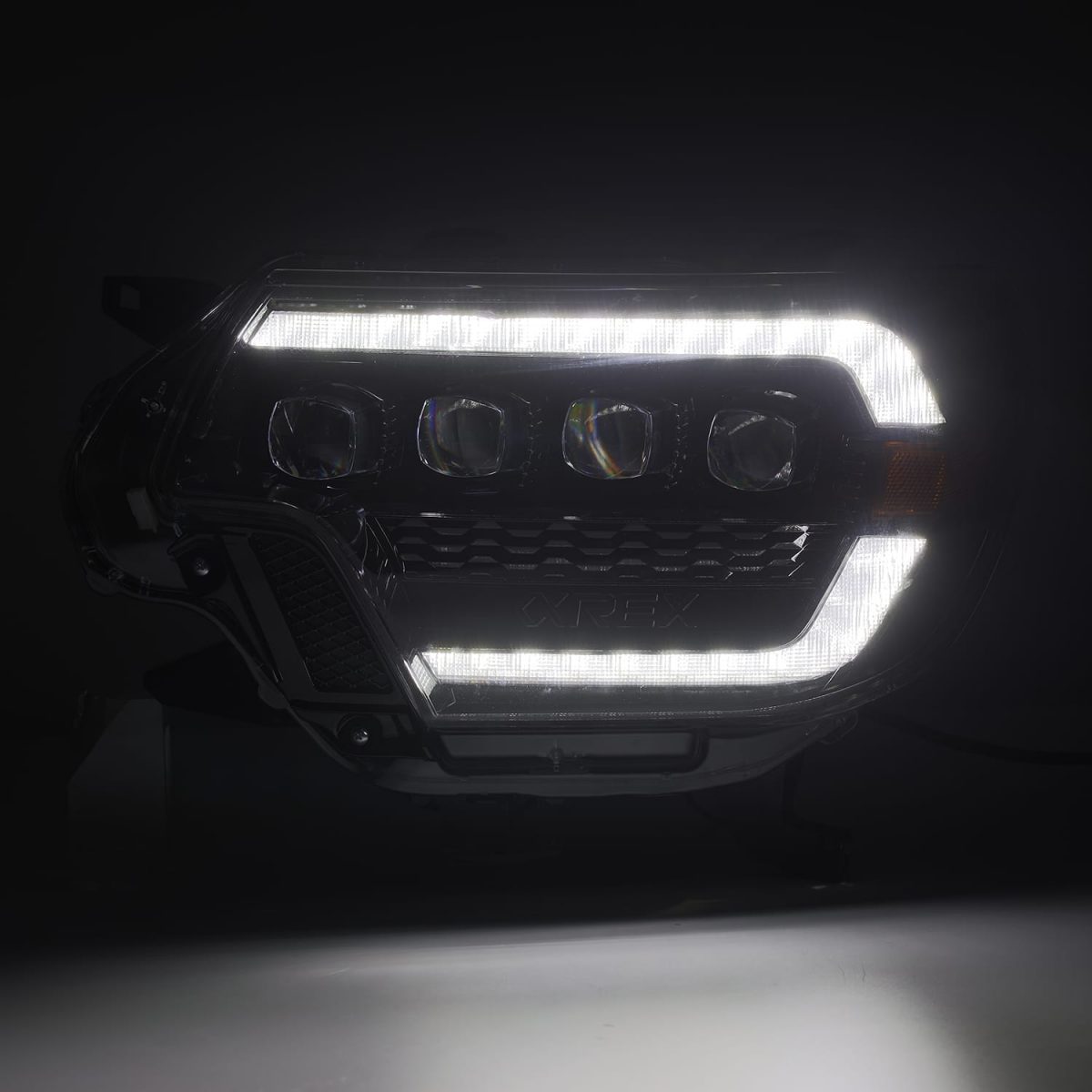 12-15 Toyota Tacoma NOVA Series LED Projector Headlights - Alpha Black | High-Performance Lighting Upgrade for Off-Road & Night Driving