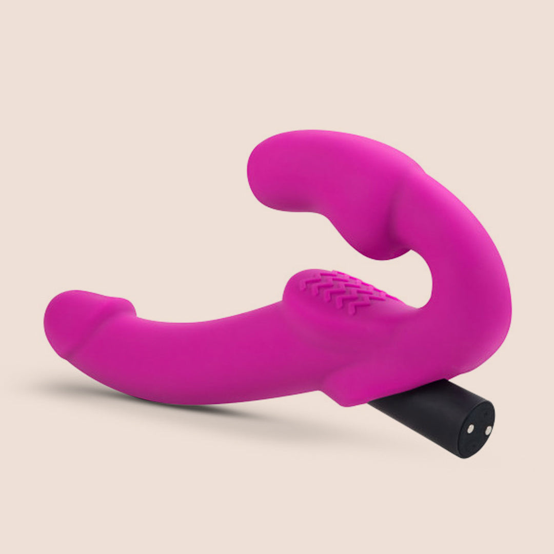 Temptasia Estella Strapless Silicone Dildo - Hands-Free Adult Toy for Couples & Solo Play, Waterproof & Body-Safe for Shower & Bedroom Use