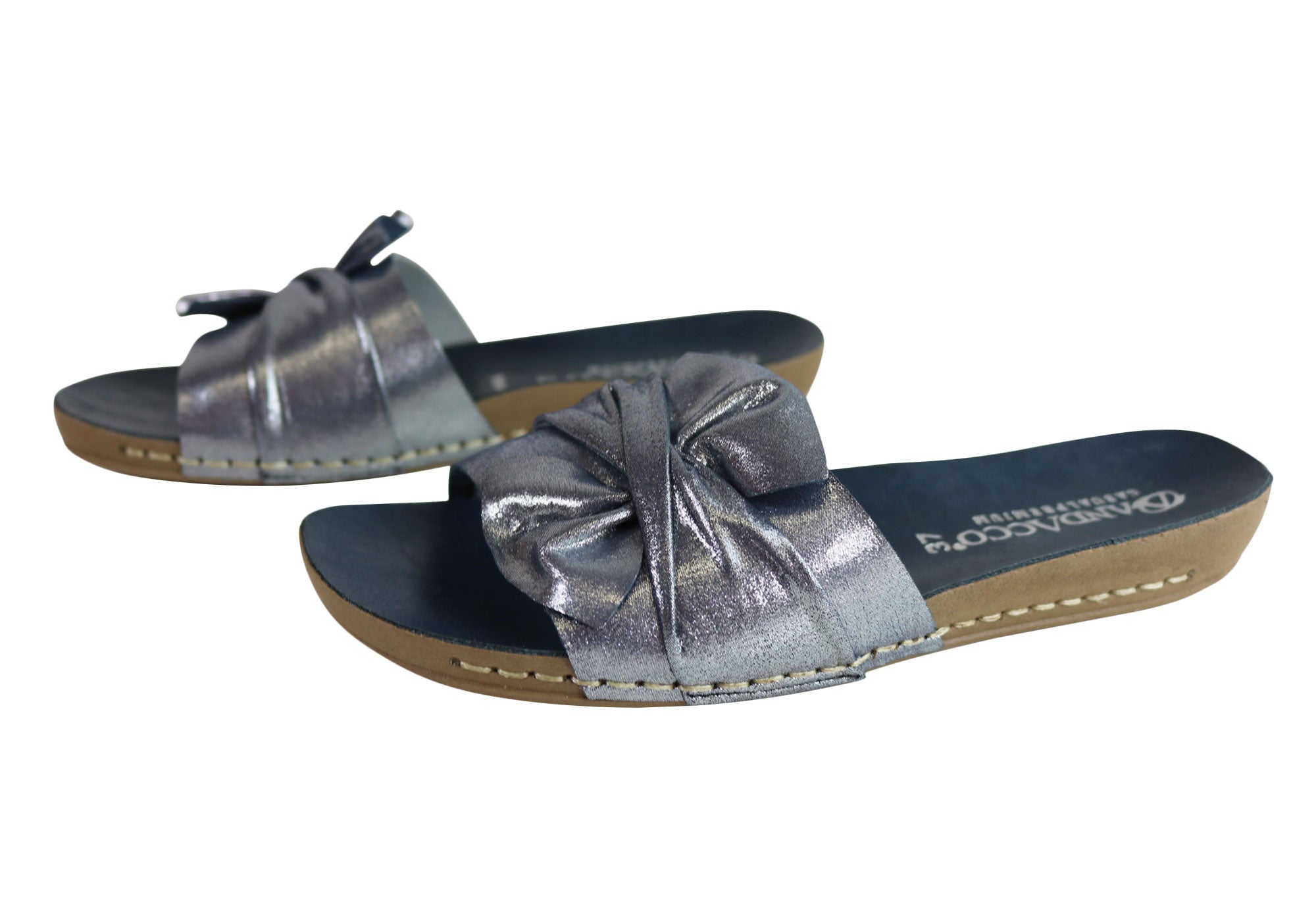 Andacco Women's Comfortable Leather Slide Sandals - Handmade in Brazil - Perfect for Beach, Pool, and Summer Casual Wear