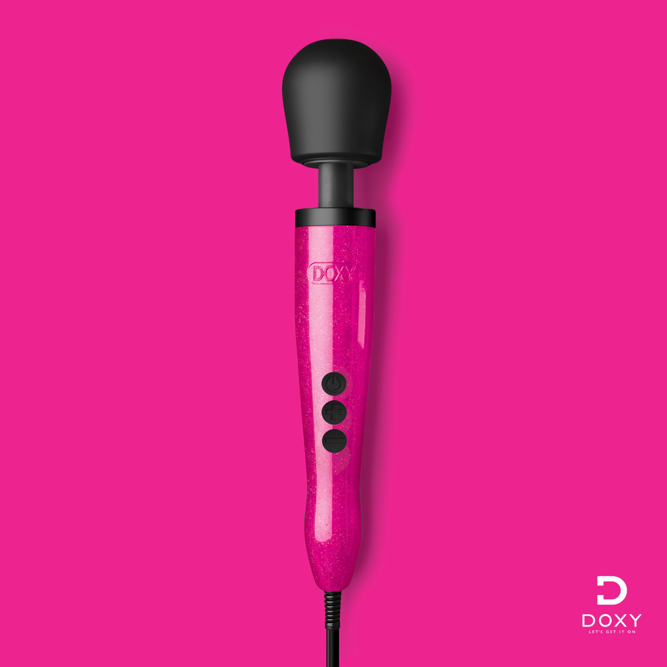 DOXY Deep Tissue Massager for Women - Rose Gold Wand Vibrator for Couples & Personal Use - Powerful Plug-in Adult Toy for Full Body & Sexual Pleasure - Perfect for Relaxation, Intimacy & Stress Relief