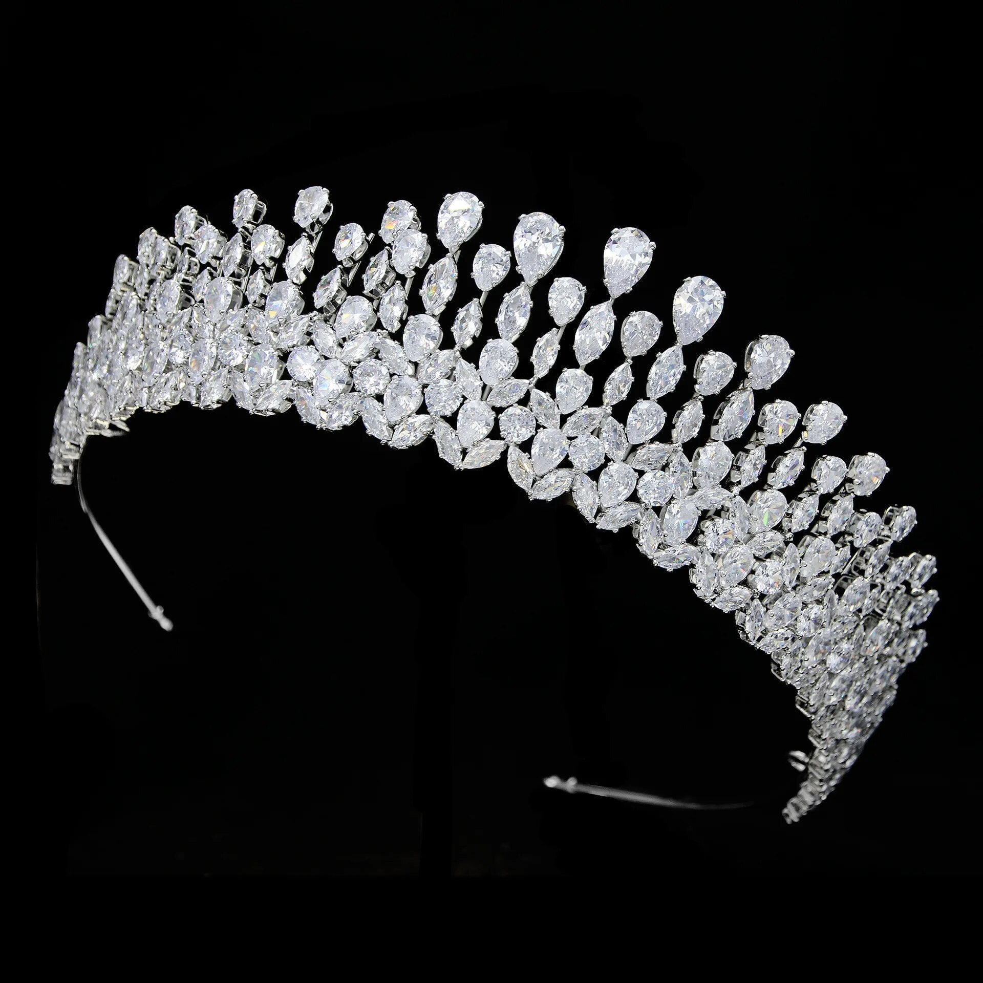 Luxury Bridal Tiaras & Crowns for Weddings - Elegant Princess Headpieces, Rhinestone Hair Accessories for Brides, Prom, Pageants & Special Occasions