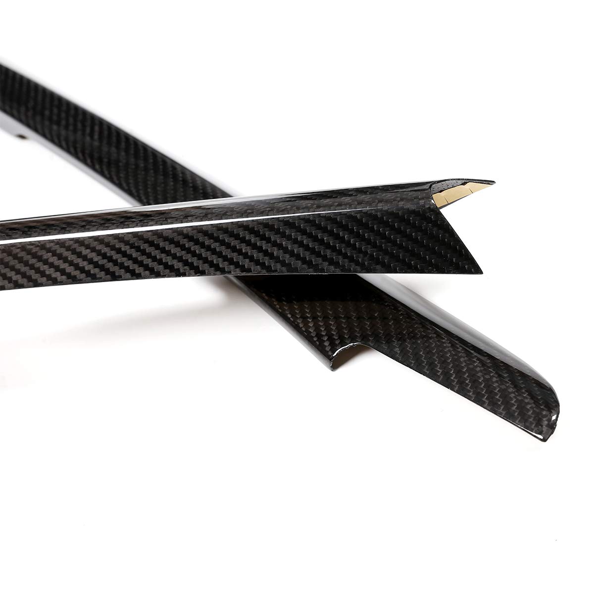 2PCS Genuine Carbon Fiber Center Console Trim Kit for BMW X5 F15 X6 F16 (2014-2018) - Interior Car Styling Accessories | Dashboard & Console Upgrade for Luxury Look