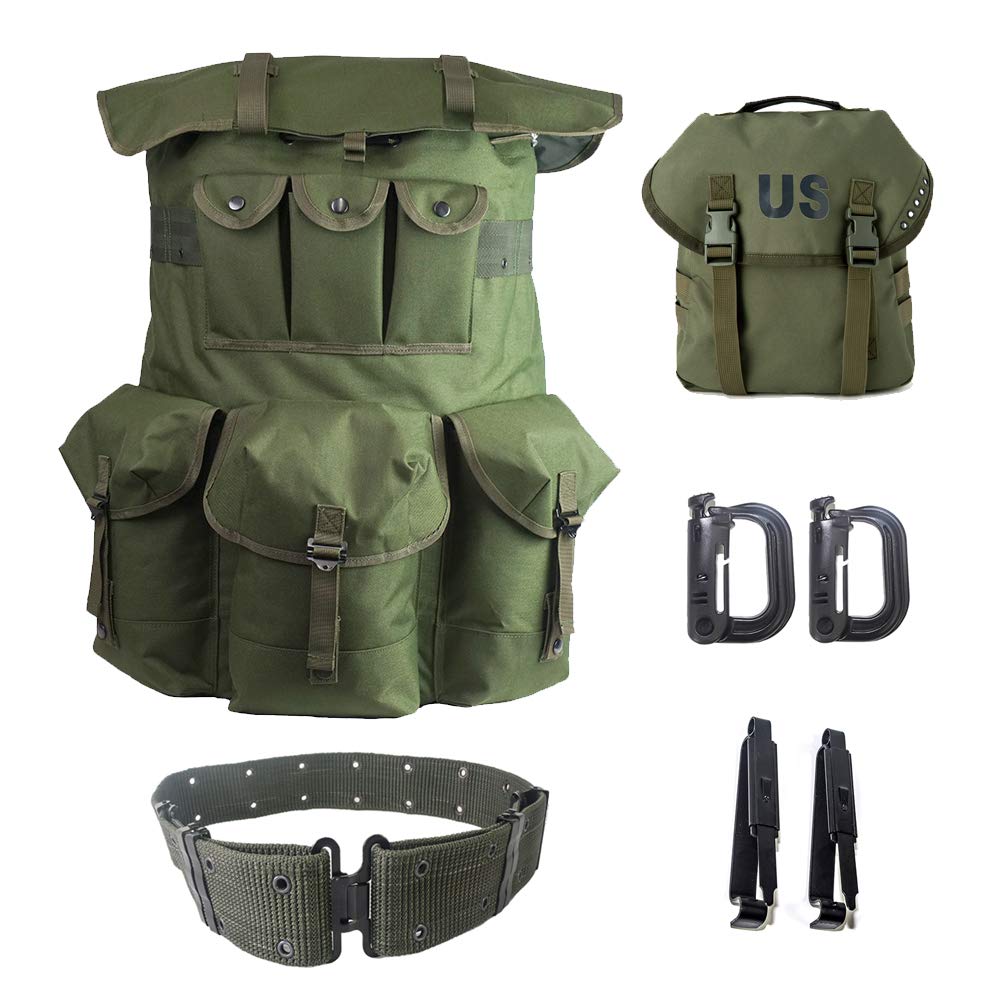 Military Rucksack Alice Pack - Durable Army Backpack with Detachable Butt Pack for Outdoor Hiking, Camping & Survival Gear | Tactical Molle System
