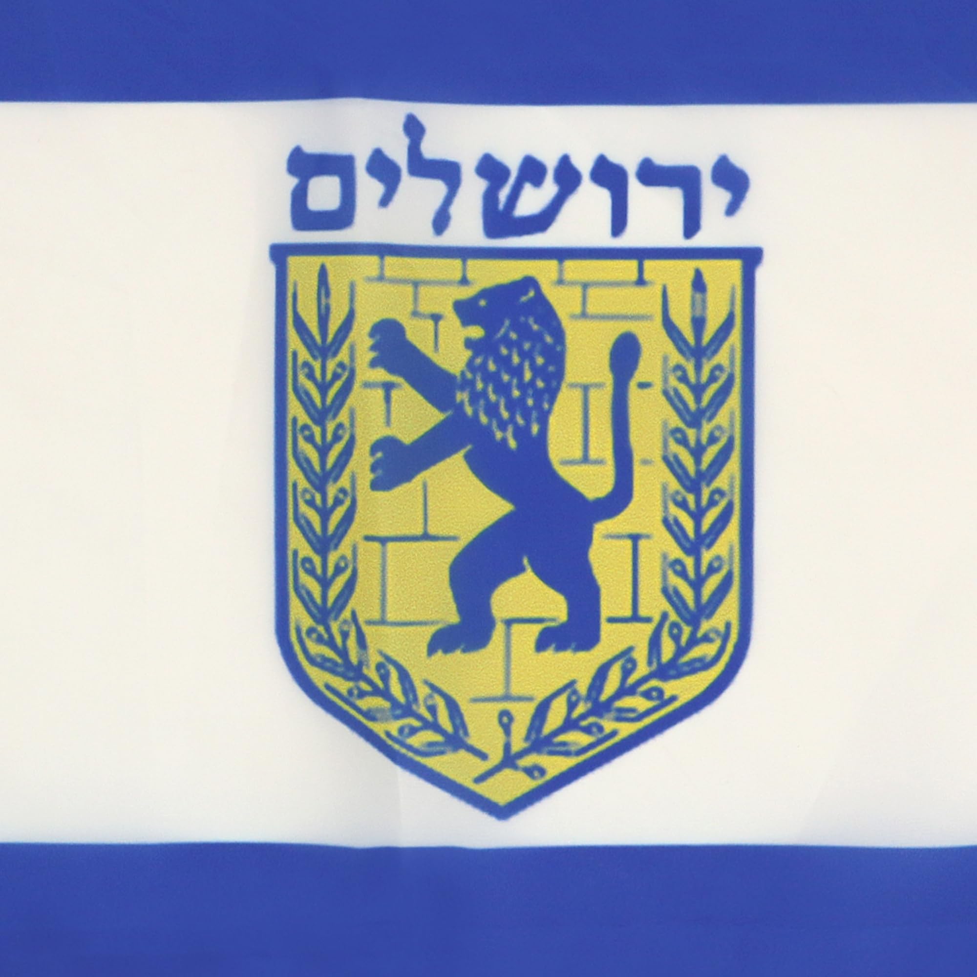 Jerusalem Flag 18x12 in - Israel Small Banner 30x45cm for Home & Events