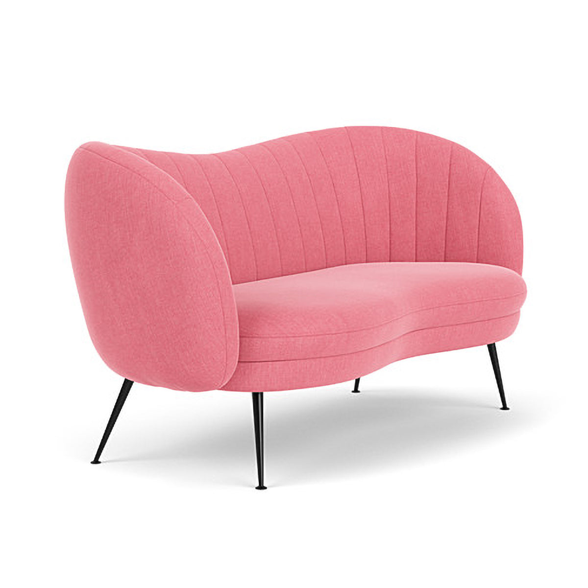 Premium Flora Fabric 2-Seater Sofa - Modern Living Room Furniture for Small Spaces | Comfortable Loveseat for Apartments, Dorms & Cozy Homes