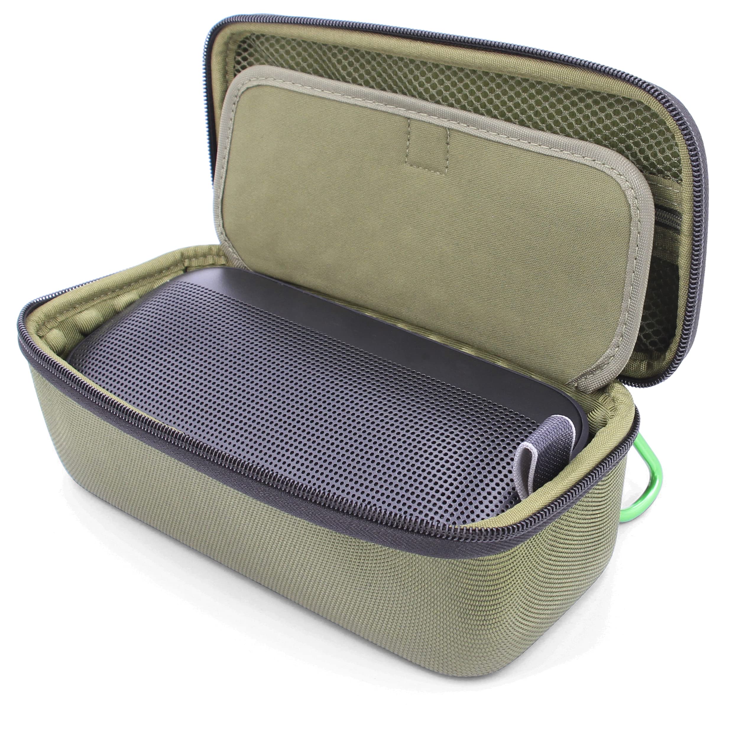 CASEMATIX Protective Carrying Case for Bose Soundlink Flex Bluetooth Speaker - Durable Rugged Cover with Clip-On Carabiner & Drop Protection - Perfect for Travel, Hiking, and Outdoor Adventures