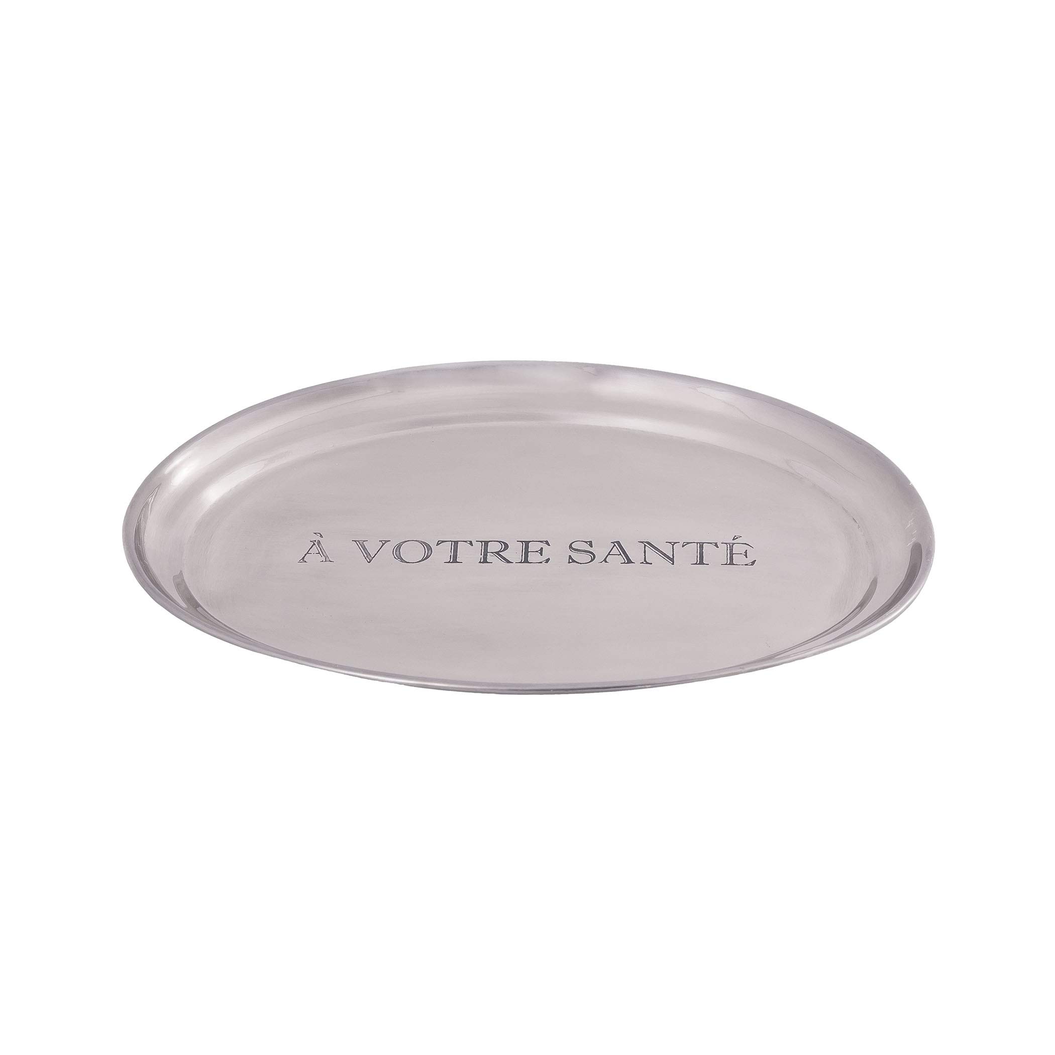 Elk Lighting Pewter Small Serving Tray - Elegant Appetizer Platter for Parties, Tea Time & Home Decor