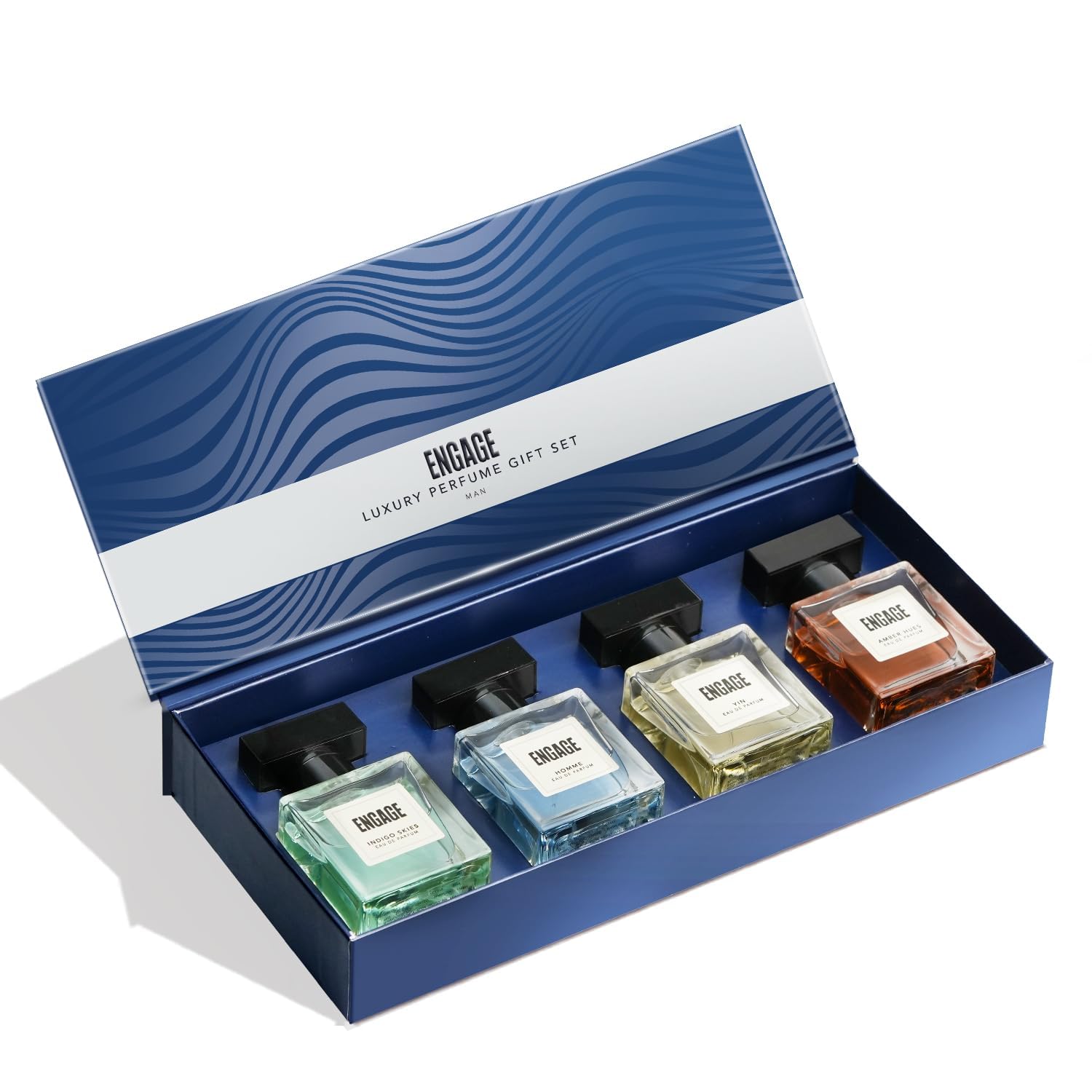 Premium Men's Perfume Gift Set - 100ml Long Lasting Eau De Parfum & 4x25ml Travel Size Fragrances | Luxury Cologne for Him | Perfect for Birthdays, Anniversaries & Business Gifts