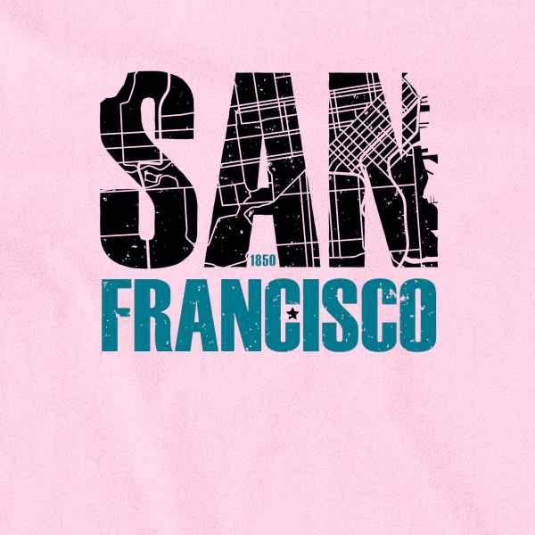 Pop Threads San Francisco California Retro Map Travel Baby Bodysuit - Cute Infant Boy Girl Outfit for Travel & Vacation Photos