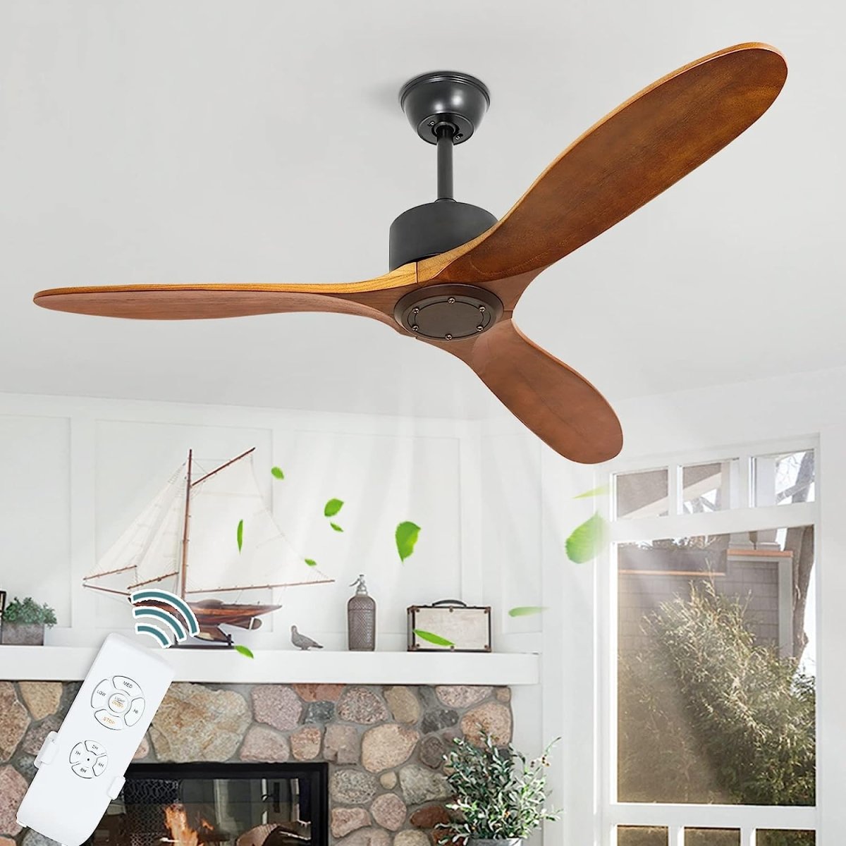 Retractable LED Fan Chandelier Replacement Remote Control - Universal Ceiling Fan with Light Remote - Perfect for Bedroom, Living Room & Dining Room
