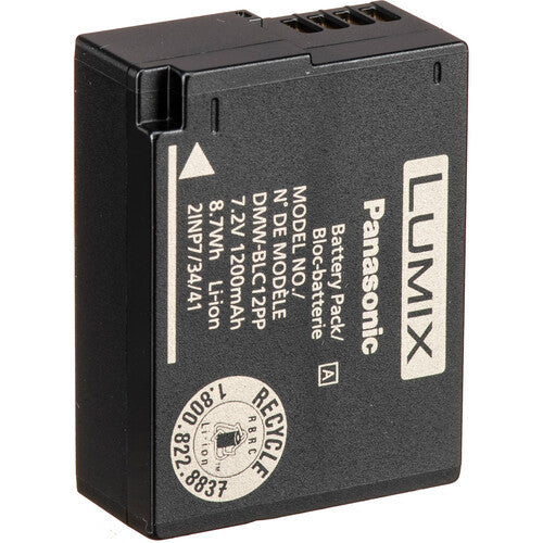 Panasonic DMW-BLC12 Rechargeable Lithium-Ion Battery for Lumix Cameras - Perfect for Travel Photography & Vlogging