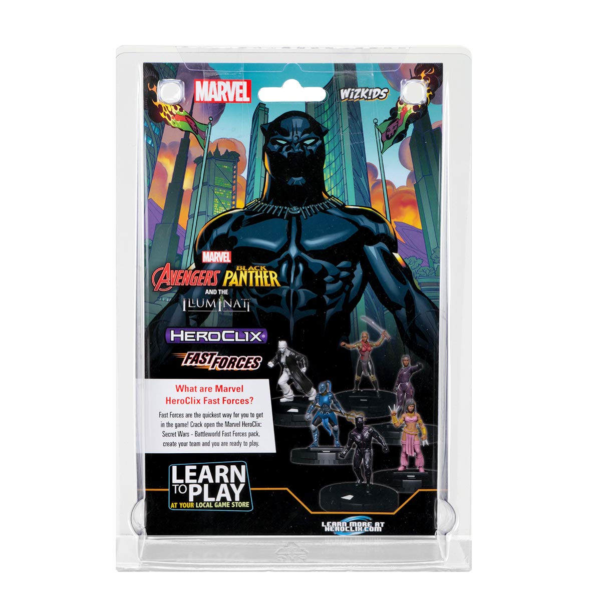 WizKids Marvel Heroclix Avengers Black Panther & The Illuminati Fast Forces Action Figure Set - Superhero Collectible for Tabletop Gaming & Marvel Fans