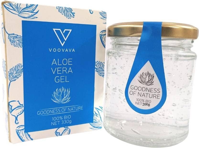 Shivgami Creation 100% Pure Aloe Vera Gel for Face & Hair - Natural Acne Scar Treatment, Skin Brightening & Hydration - 200ml Multipurpose Gel for Daily Skincare, Sunburn Relief & Hair Care
