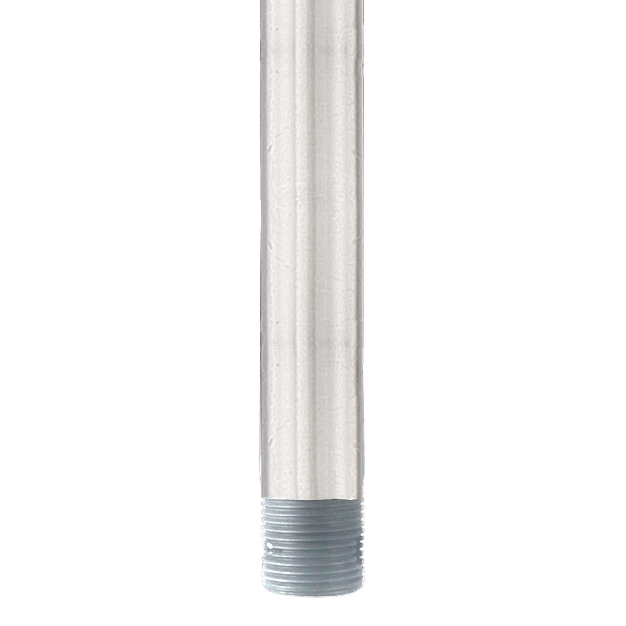 60 Inch Ceiling Fan Extension Downrod - Brushed Aluminum Finish for High Ceilings - Perfect for Living Rooms, Bedrooms, and Outdoor Patios