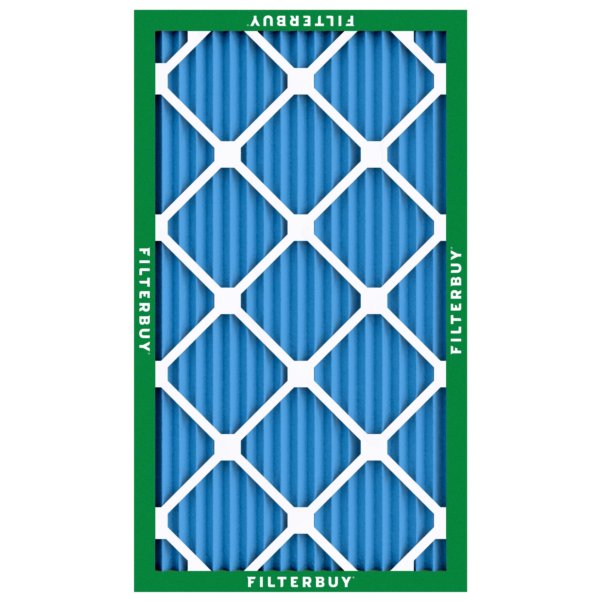 Filterbuy 13x25x1 MERV 13 Air Filter 5-Pack - Premium Pleated HVAC Furnace AC Replacement Filters (12.50x24.50x0.75 Inches) for Home, Office & Allergy Relief