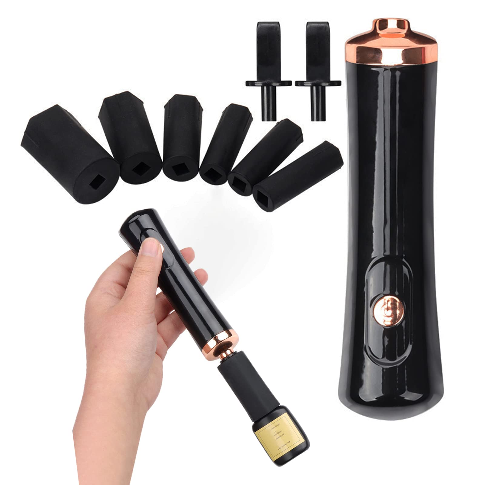 BUCICE Electric Nail Polish & Eyelash Glue Shaker - Hands-Free Automatic Nail Lacquer & Lash Adhesive Mixer for Salon & Home Use - Perfect for Eyelash Extensions & DIY Manicures