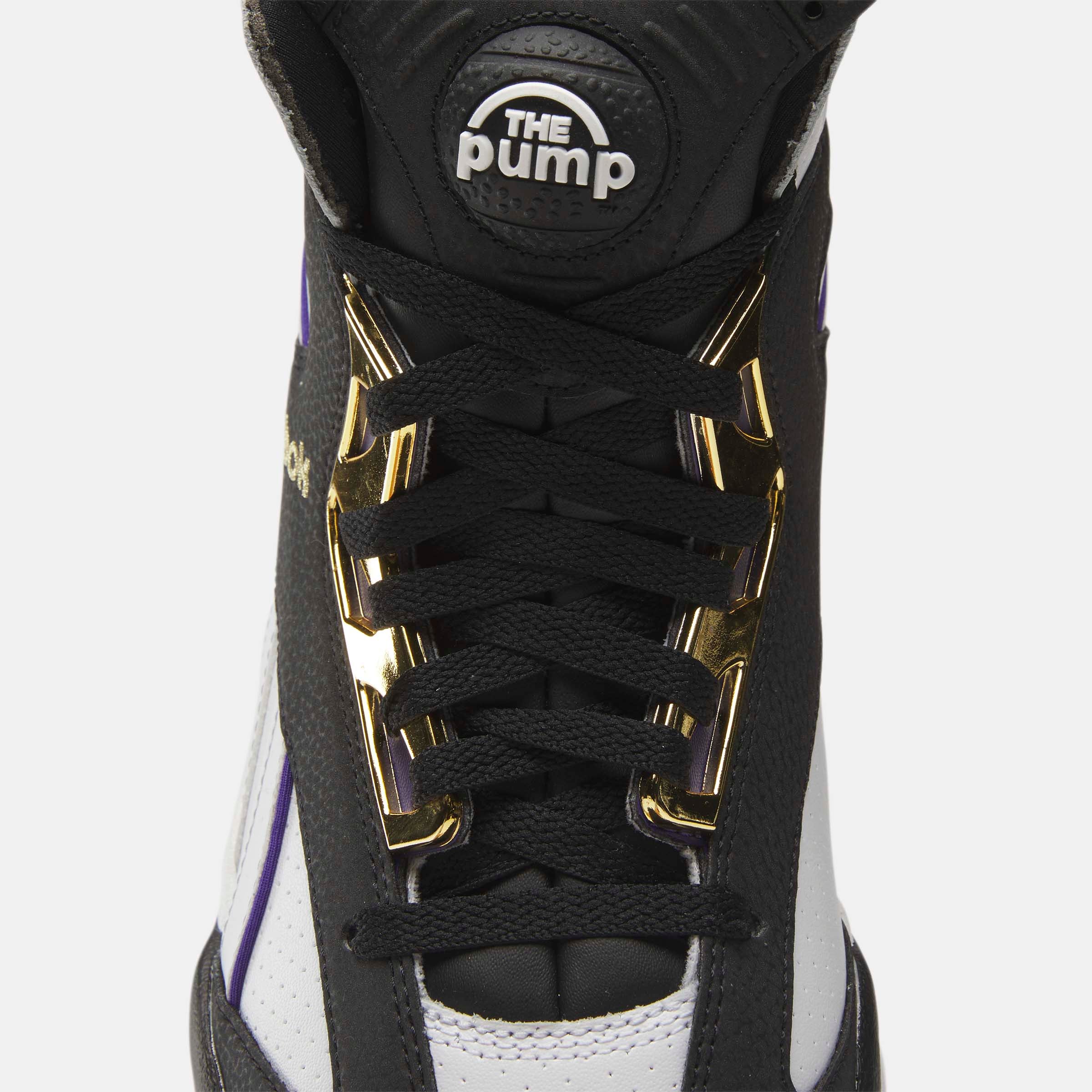 Shaq Attaq Men's Basketball Shoes - White/Black/Gold Metallic for Indoor & Outdoor Court Play - High-Performance Sneakers for Basketball Training and Games