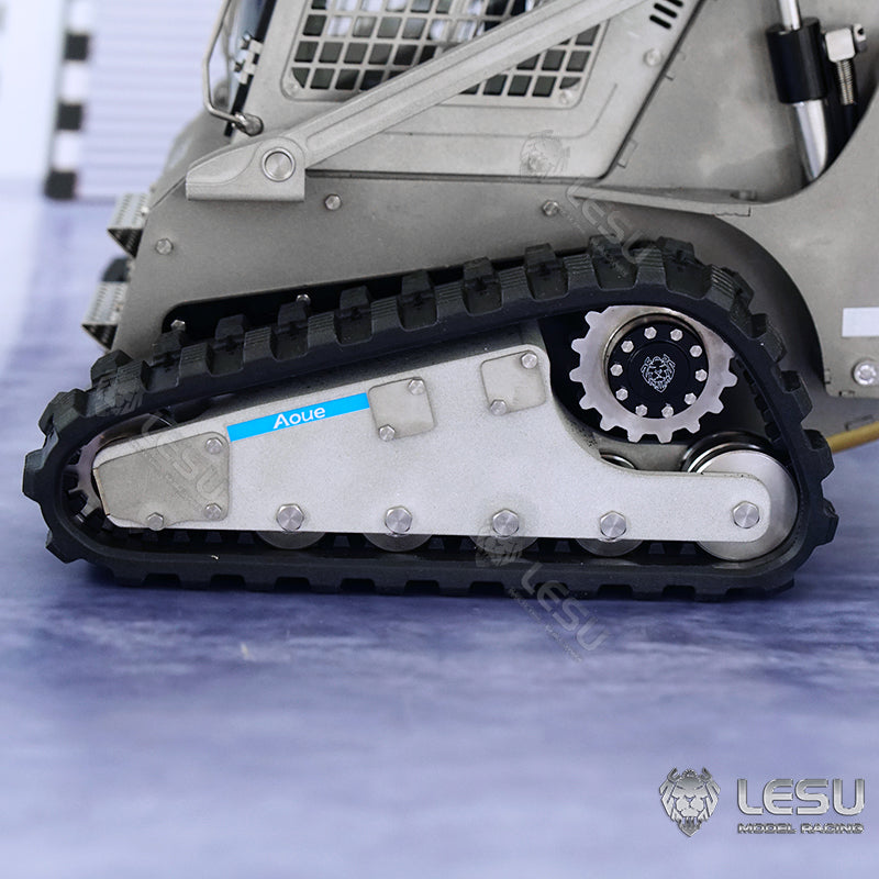 1:14 LESU RC Metal Hydraulic Skid Steer Loader - DIY Construction Vehicle Model with Lights & Sounds | Remote Control Tracked Toy for Kids & Adults | Perfect for Construction Play, Collecting & STEM Learning