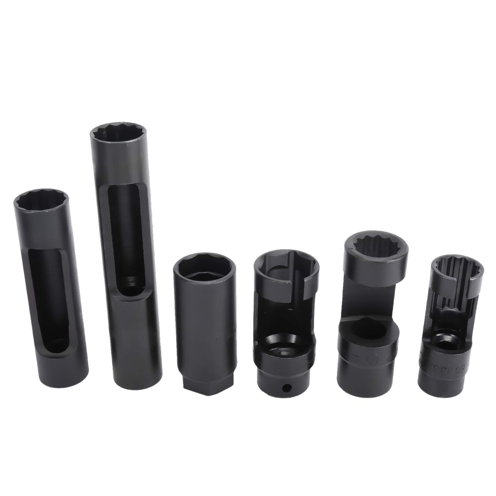 KUNTEC 21 Piece O2 Sensor Socket Set - Professional Oxygen Sensor Removal Tool Kit for Automotive Repair | Perfect for Mechanics & DIY Car Maintenance